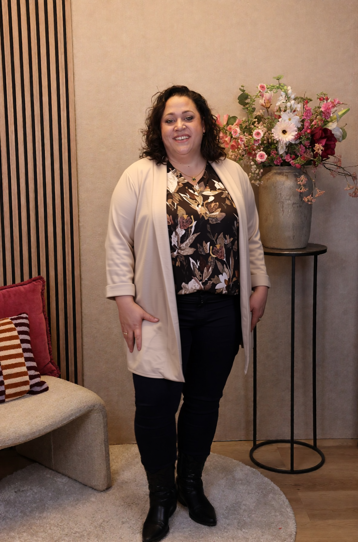 Mara | Bluse weiß Langarm 38 bis 48