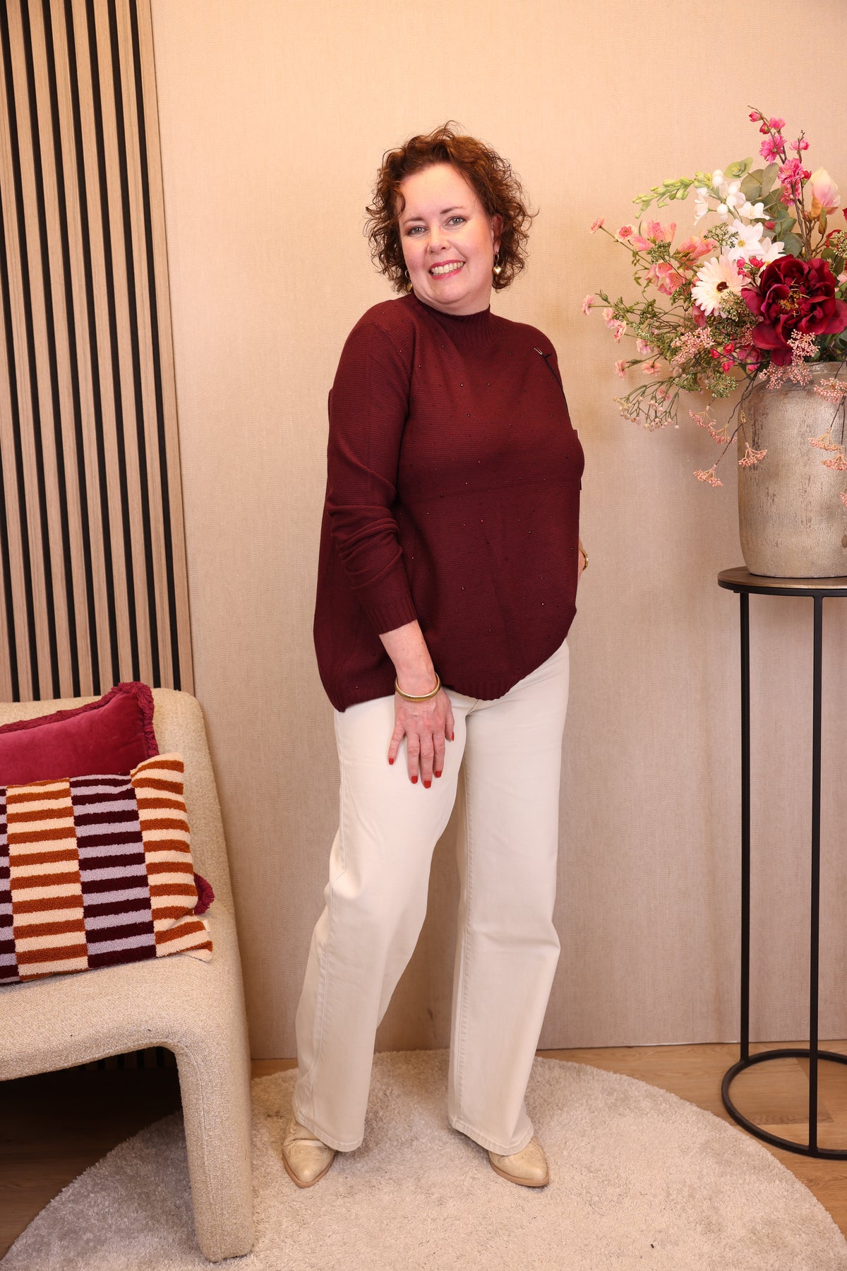 Dora | Bluse schwarz Langarm 52 bis 58