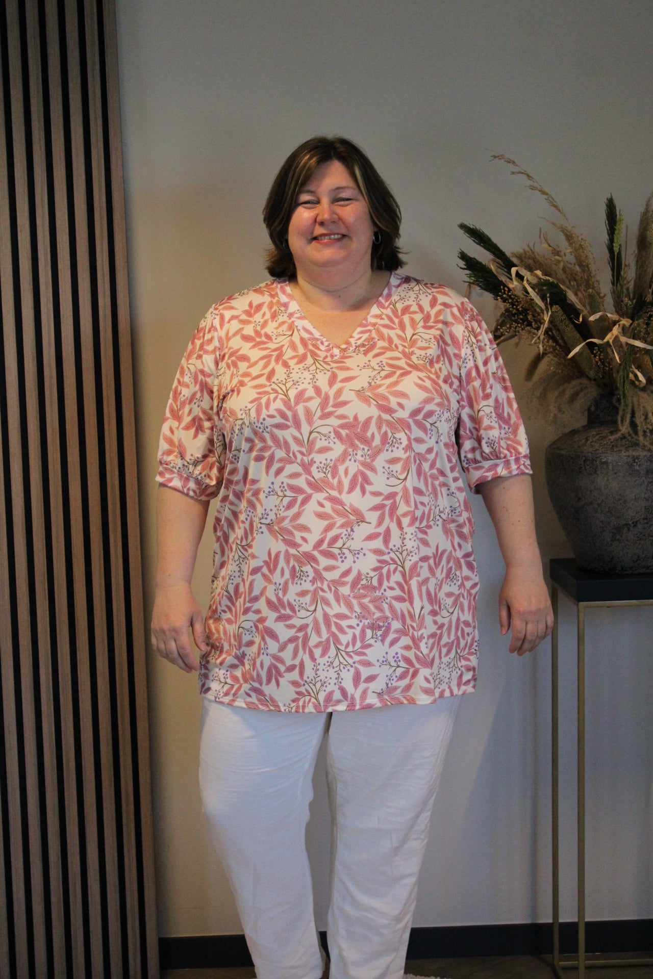 Dora | Bluse schwarz Langarm 52 bis 58
