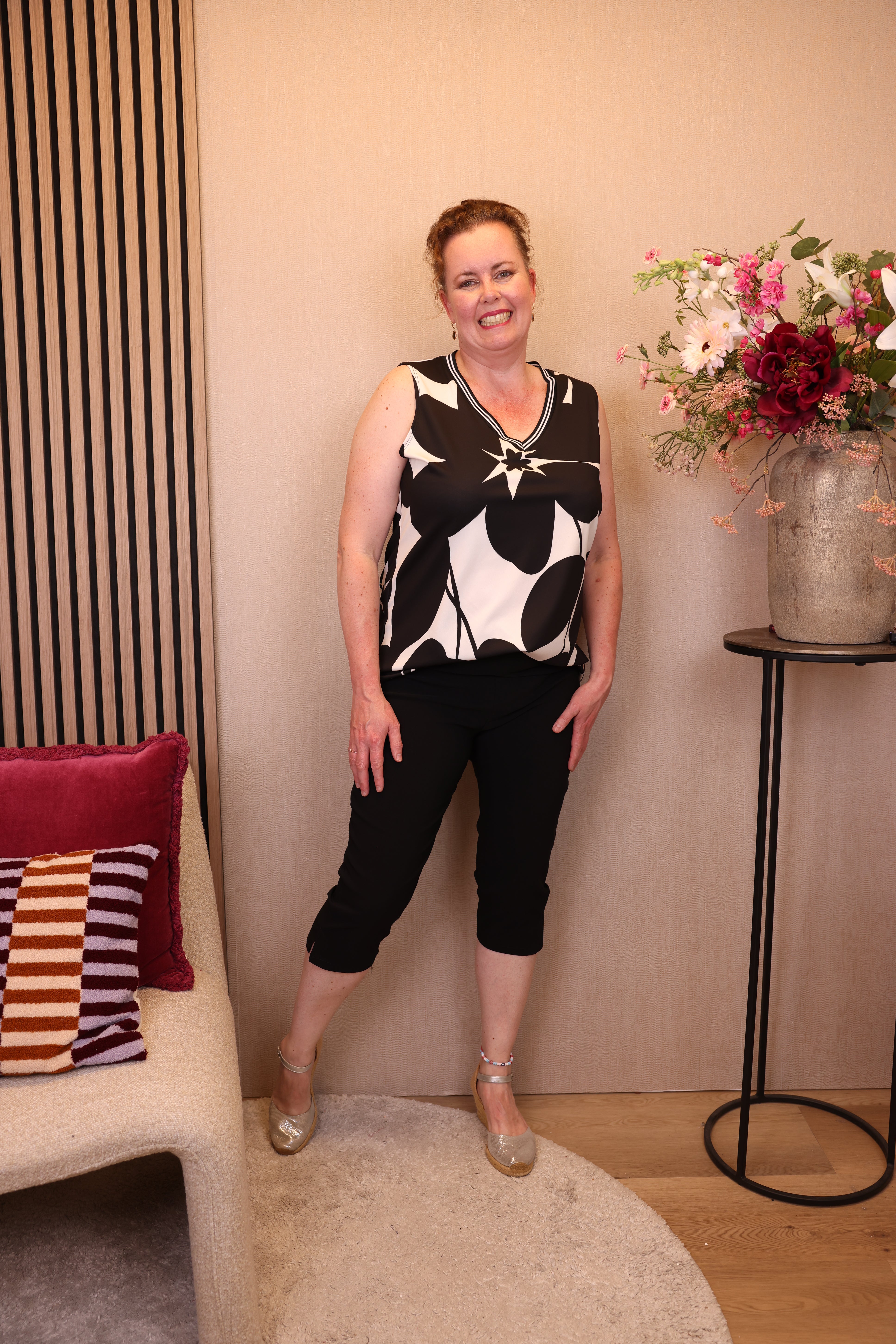 Dora | Bluse schwarz Langarm 52 bis 58