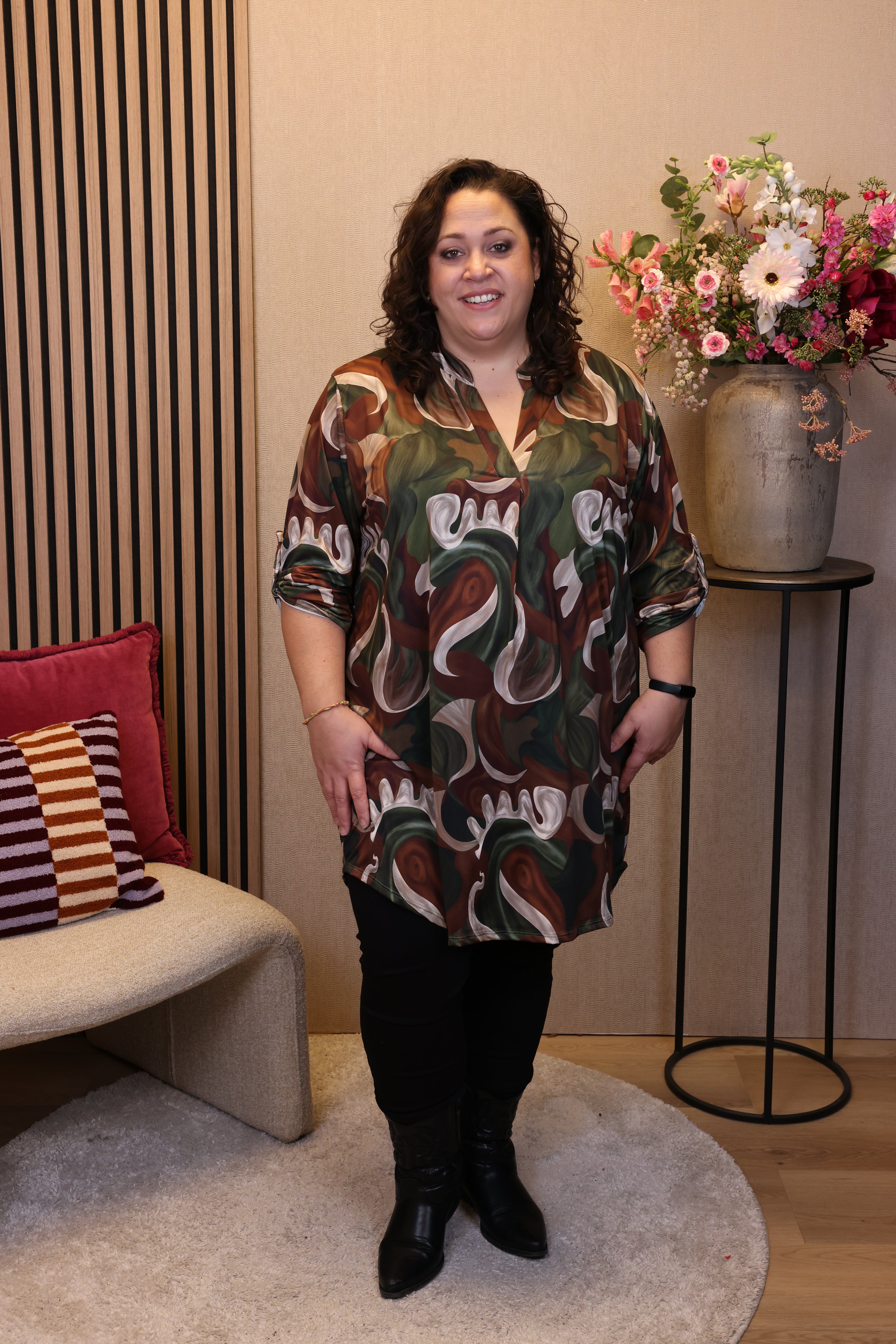 Adelina | Tuniek groen 48 t/m 52