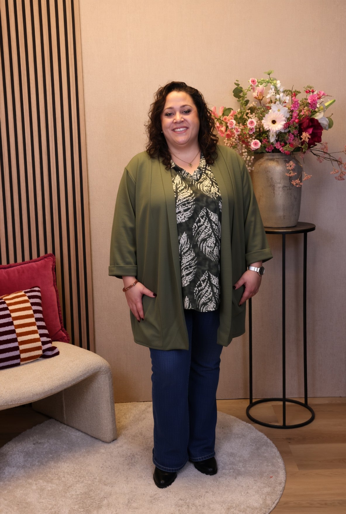 Mara | Bluse weiß Langarm 38 bis 48