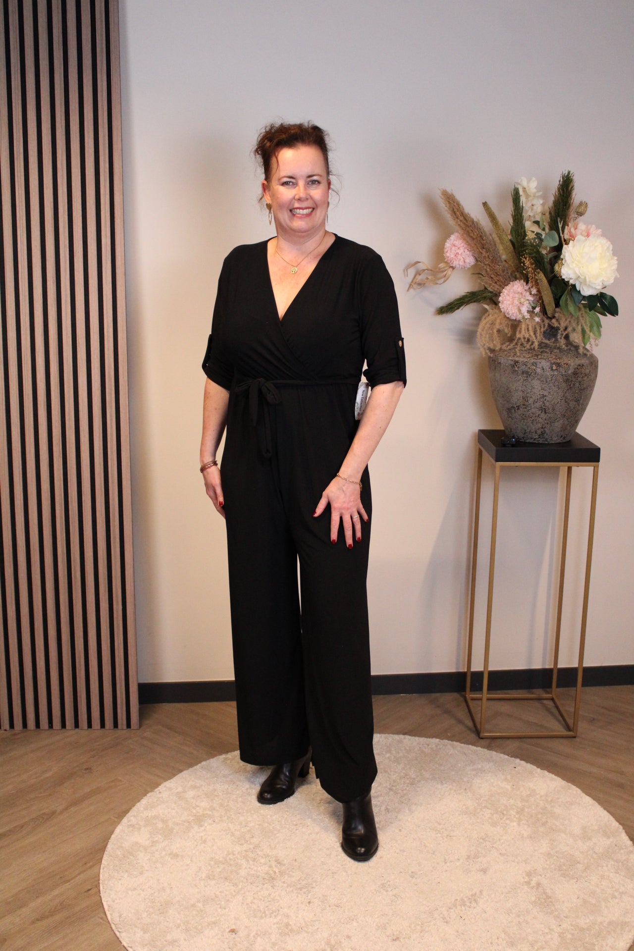 Fresia | Schwarzes Langarmkleid 38 bis 44