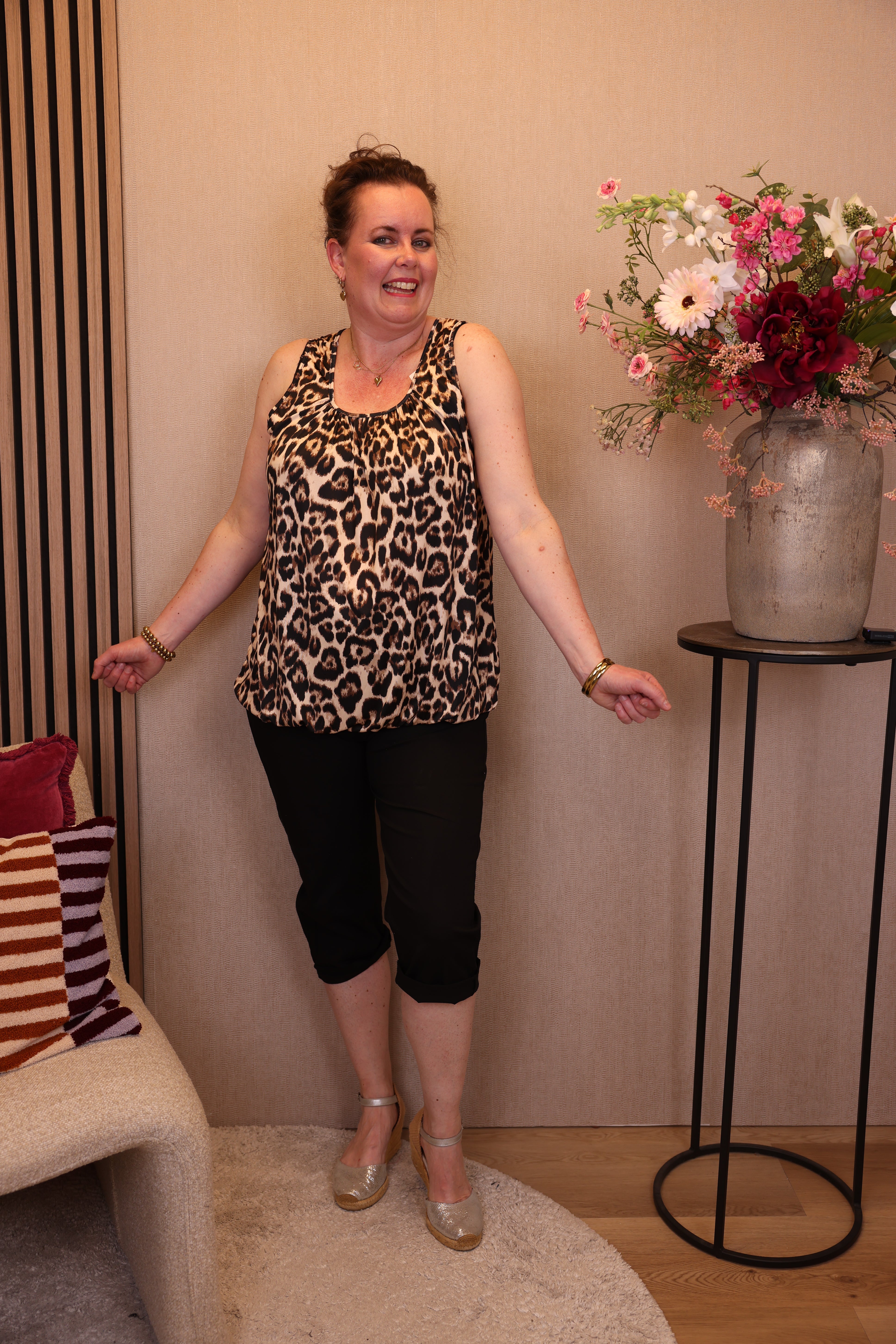 Dora | Bluse schwarz Langarm 52 bis 58
