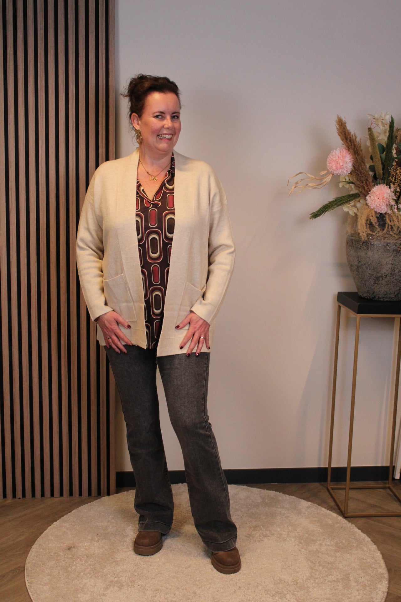 Mara | Bluse weiß Langarm 38 bis 48