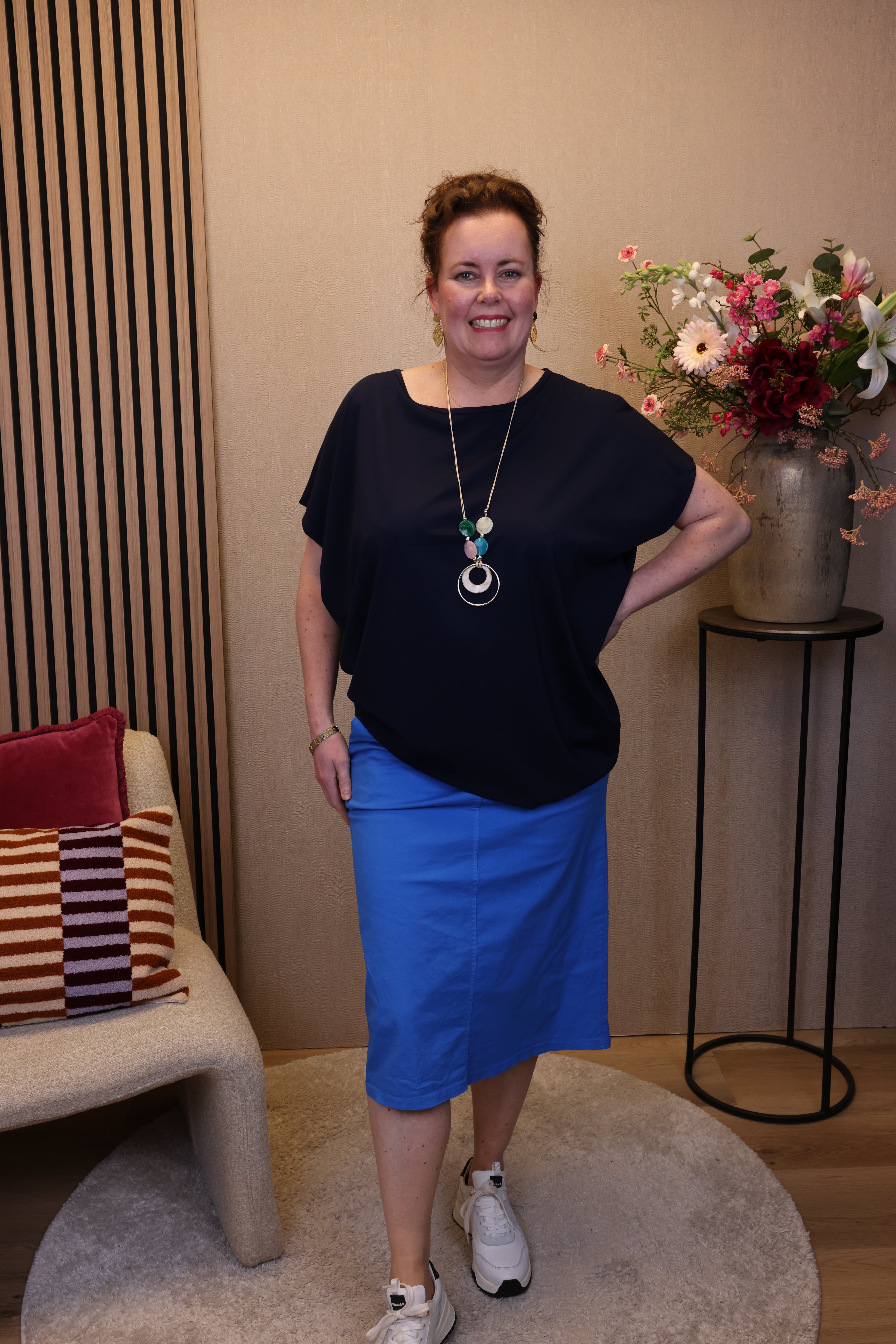 Dora | Bluse schwarz Langarm 52 bis 58
