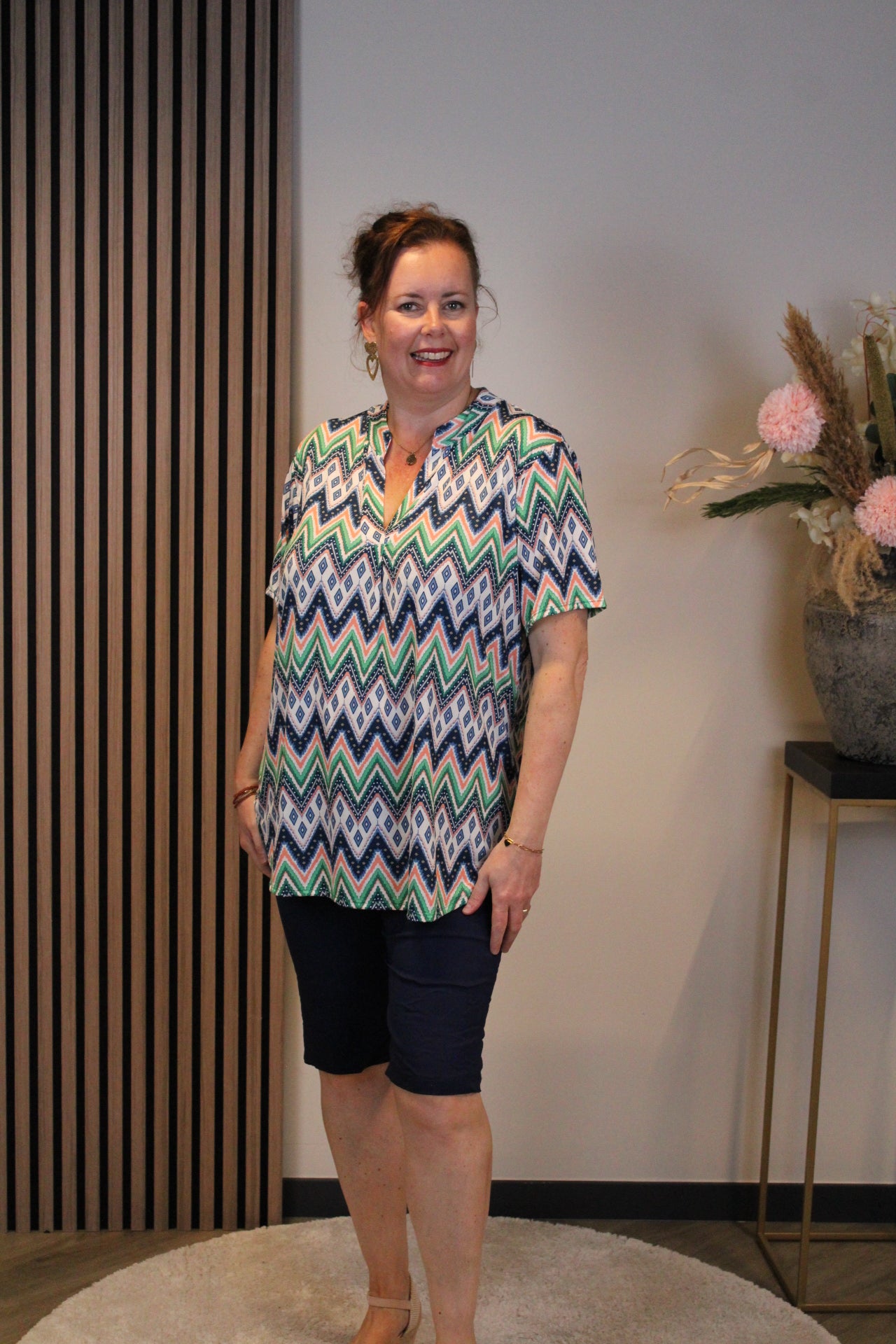 Bo| Blouse korte mouw 38 t/m 48