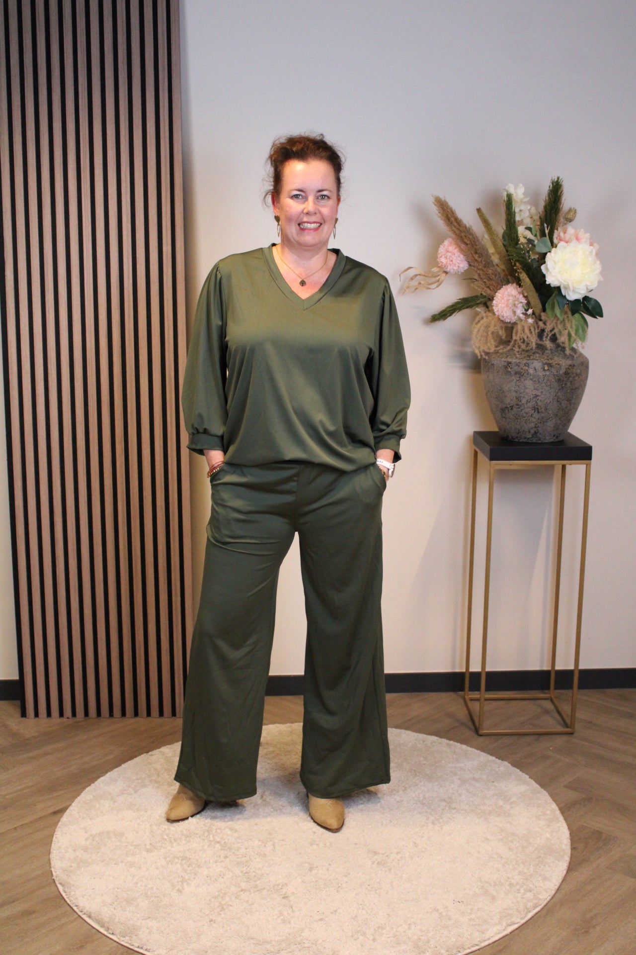 Dora | Bluse schwarz Langarm 52 bis 58