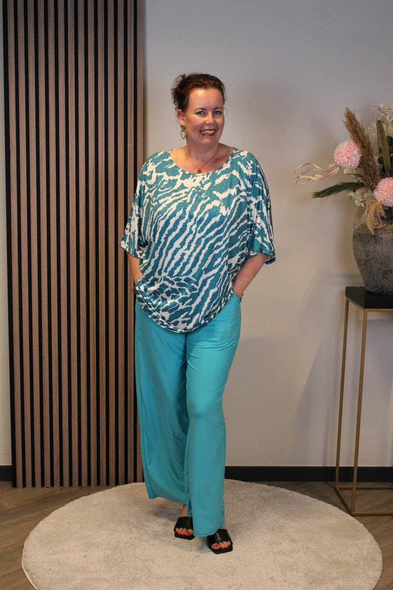 Ellen | Mintfarbene Hose mit Taschen 38 bis 46