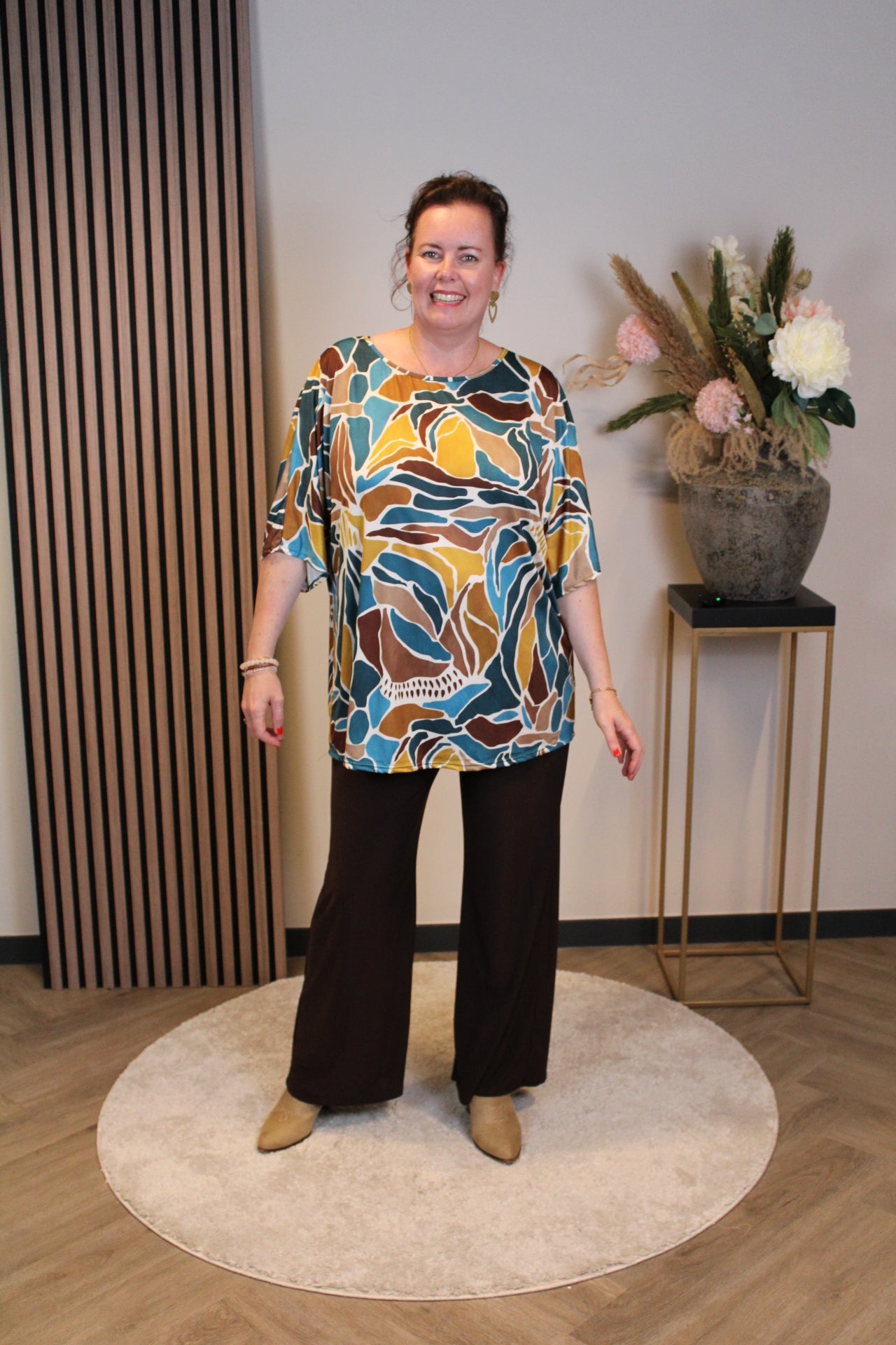 Leonie | Top aquablau 48 bis 52