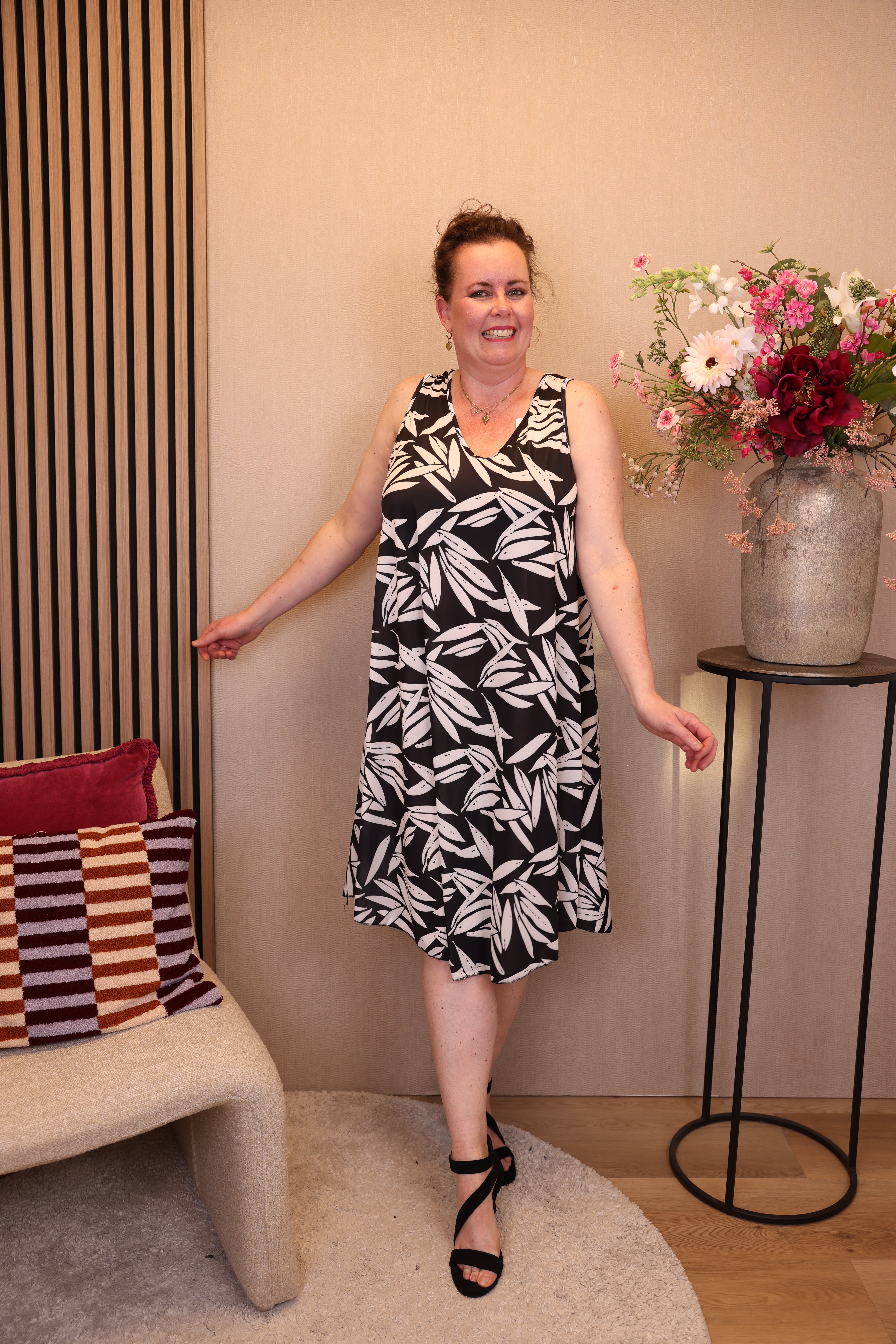 Dora | Bluse schwarz Langarm 52 bis 58