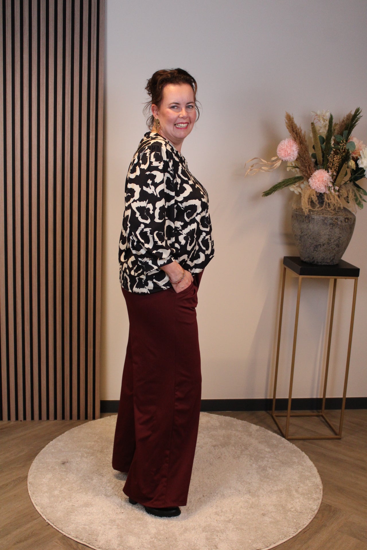 Indy | Hose bordeauxrot 40 bis 44