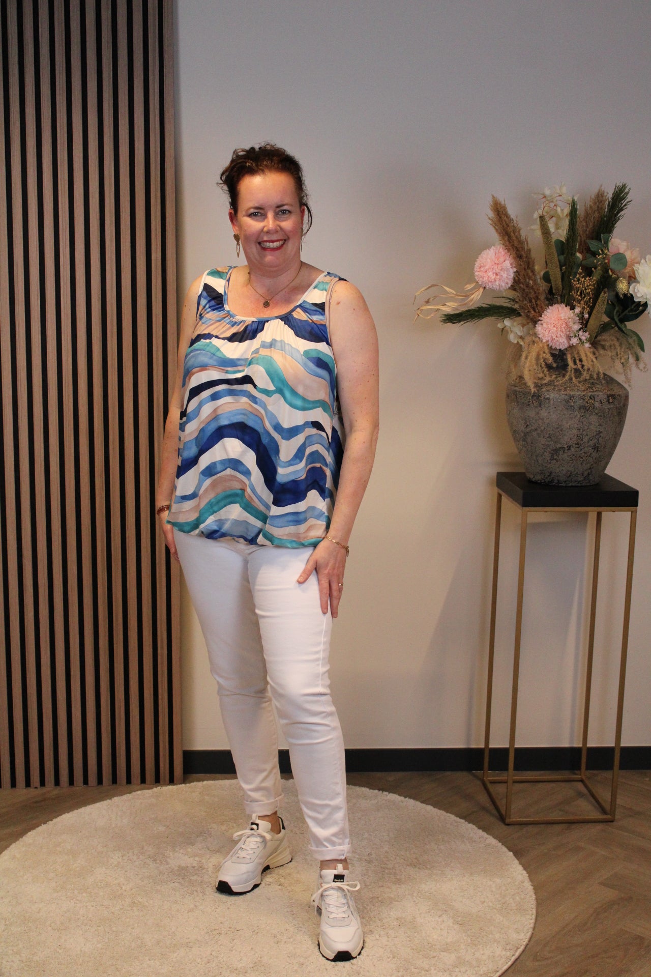 Niene | top blauw 38 t/m 48