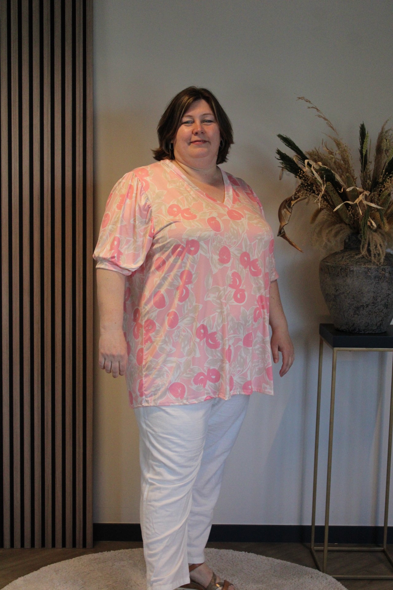 Dora | Bluse schwarz Langarm 52 bis 58