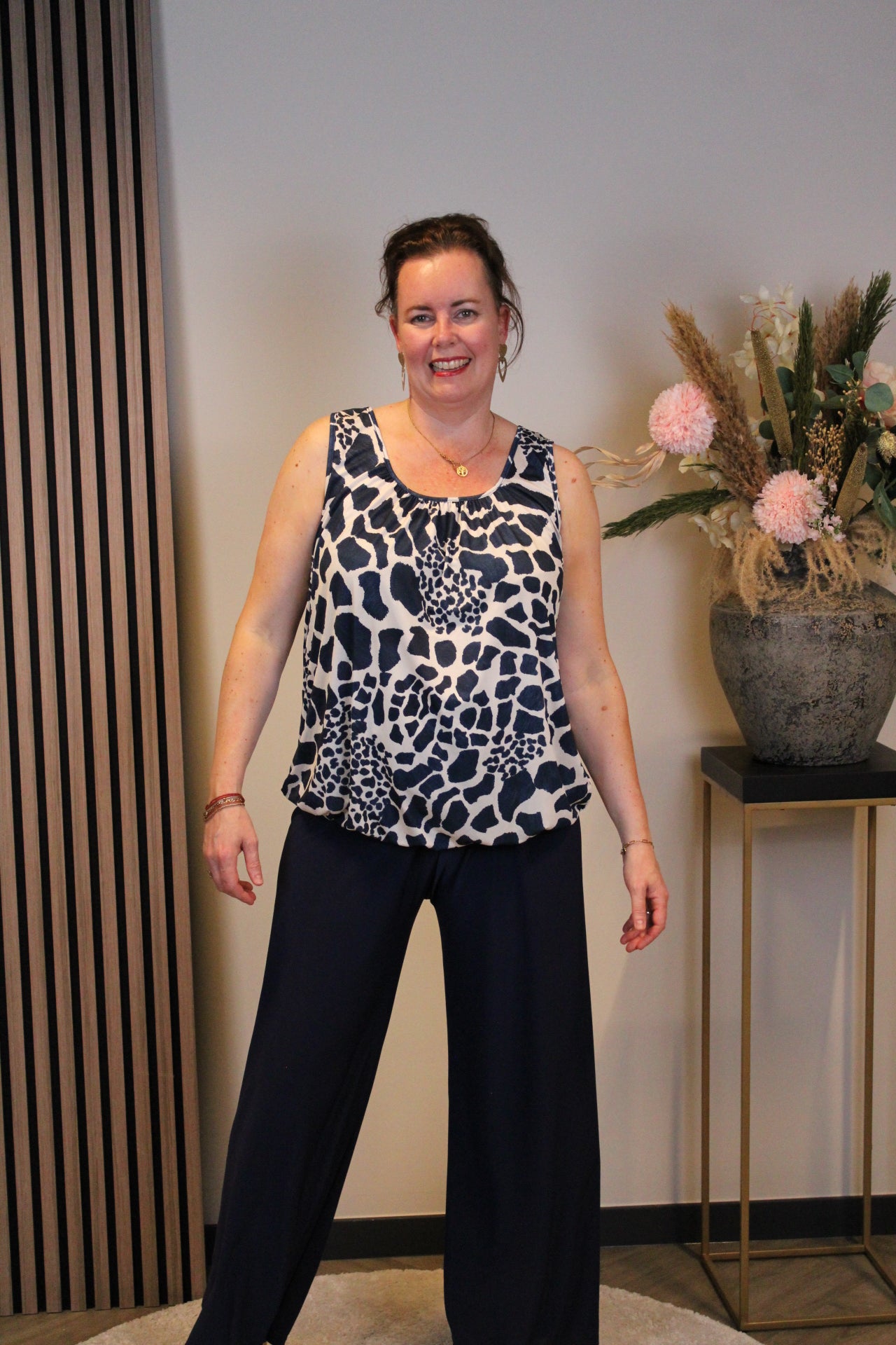 Carina | Top blauw 38 t/m 48