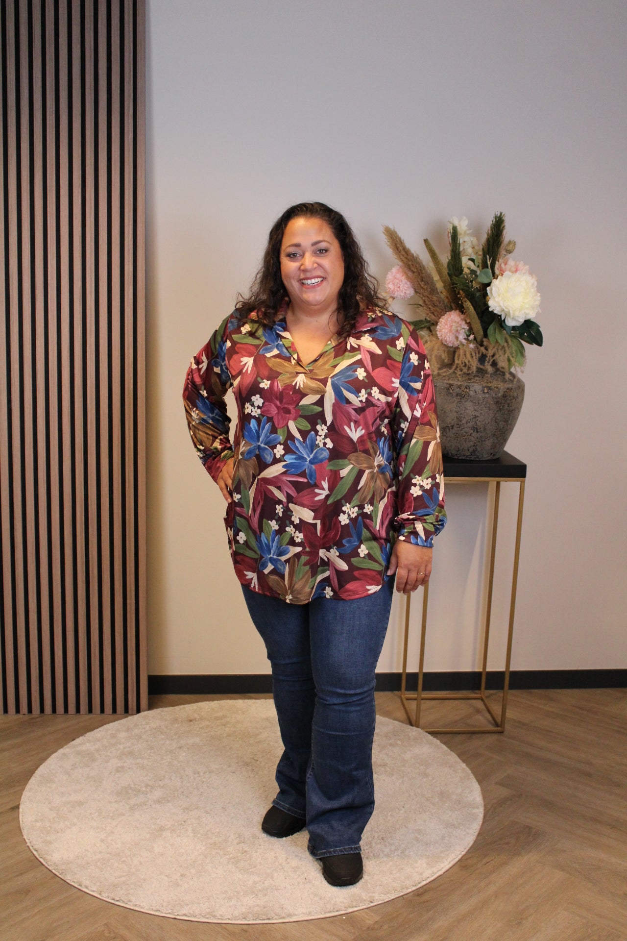 Fleur | Bluse mit Kragen 48 bis 52