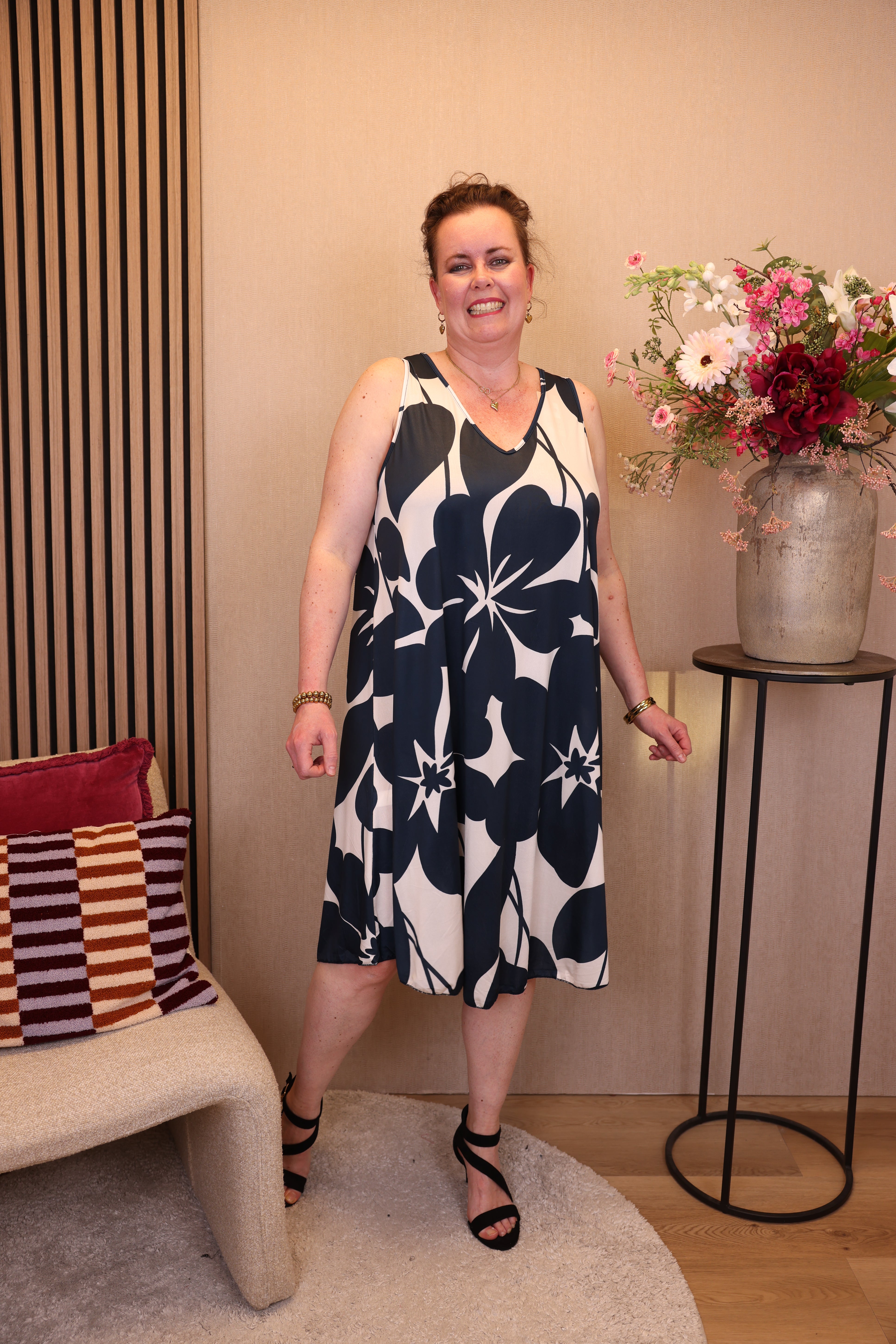 Dora | Bluse schwarz Langarm 52 bis 58
