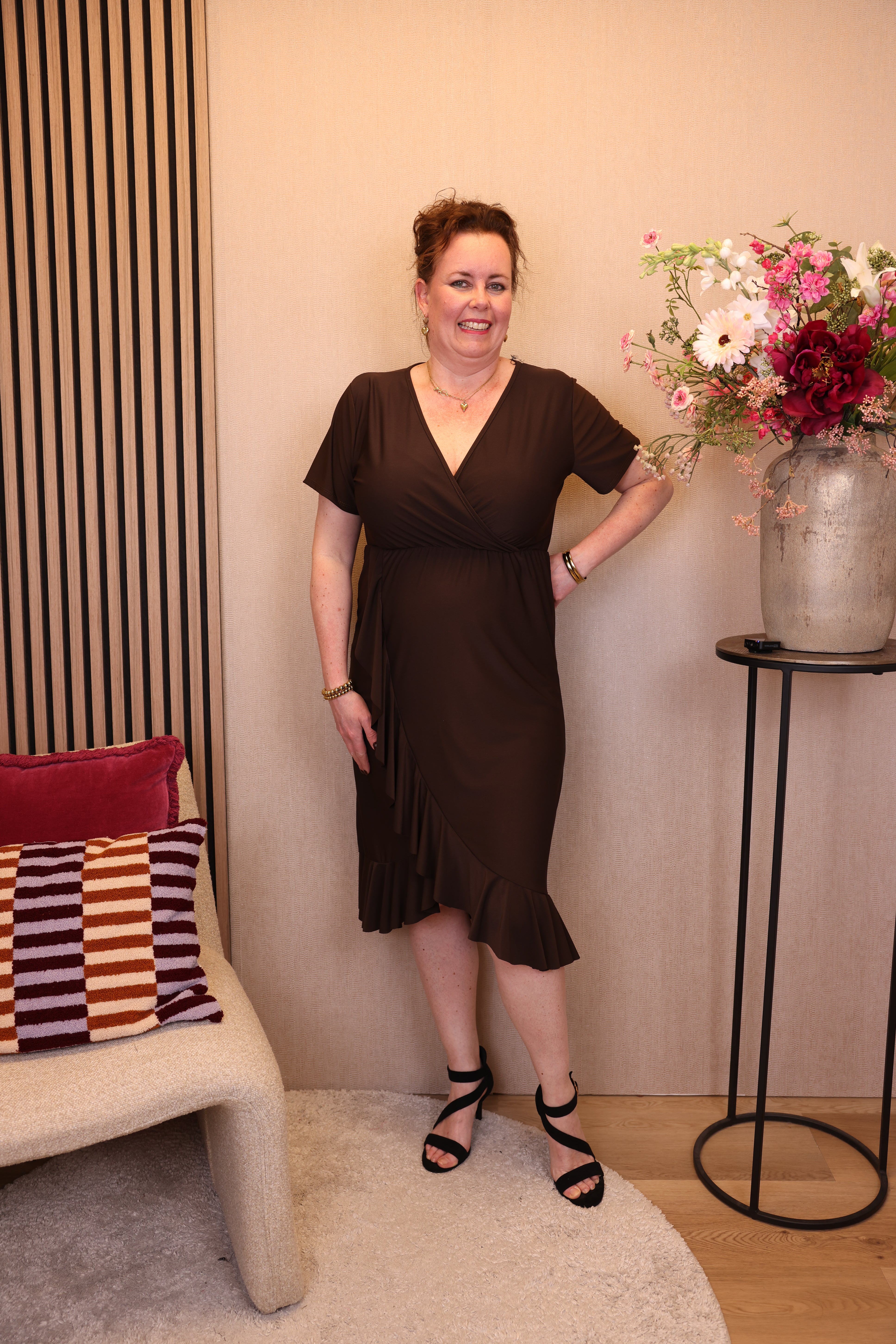Dora | Bluse schwarz Langarm 52 bis 58
