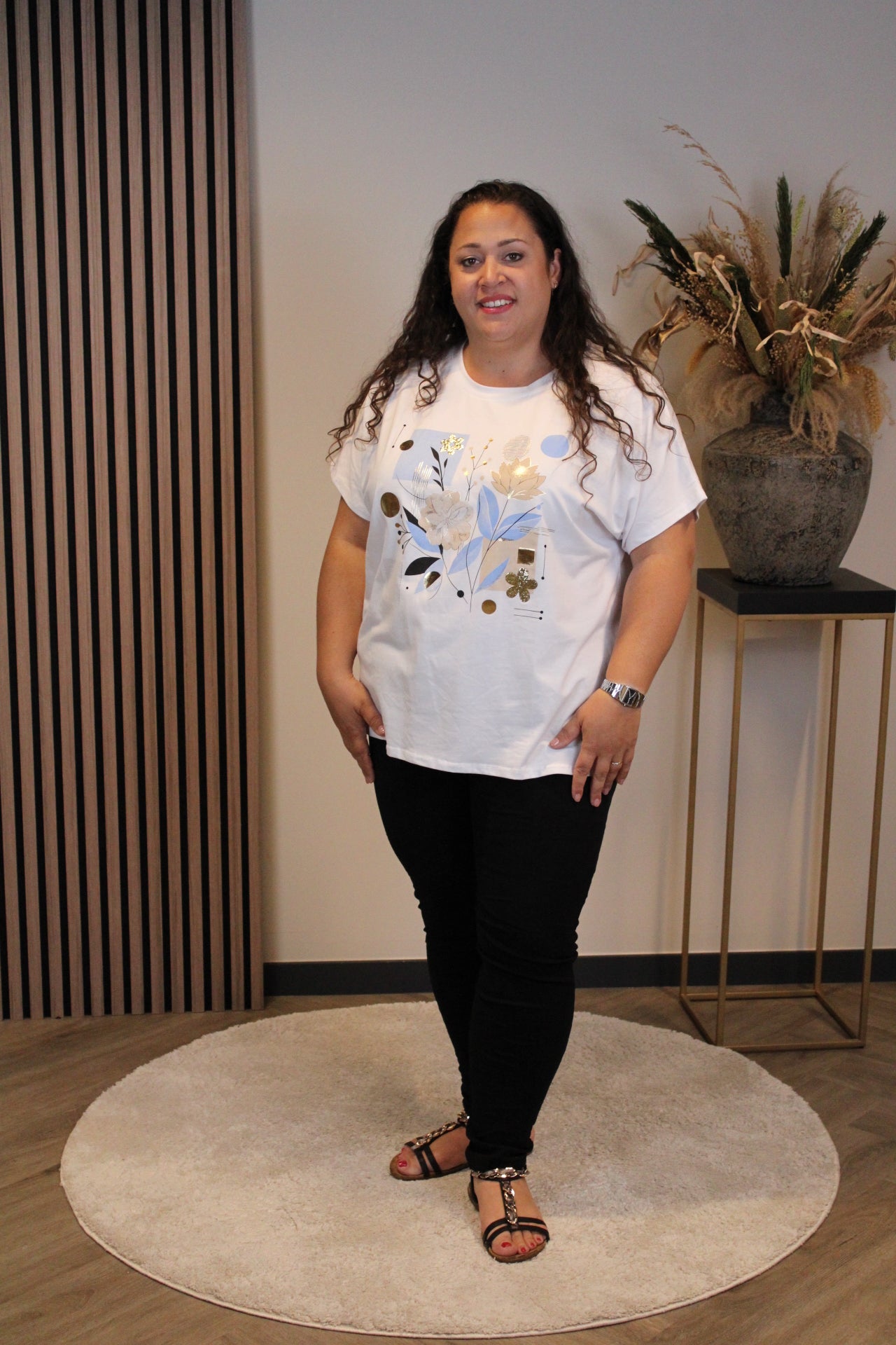 Unikat | T-Shirt blau 44 bis 48