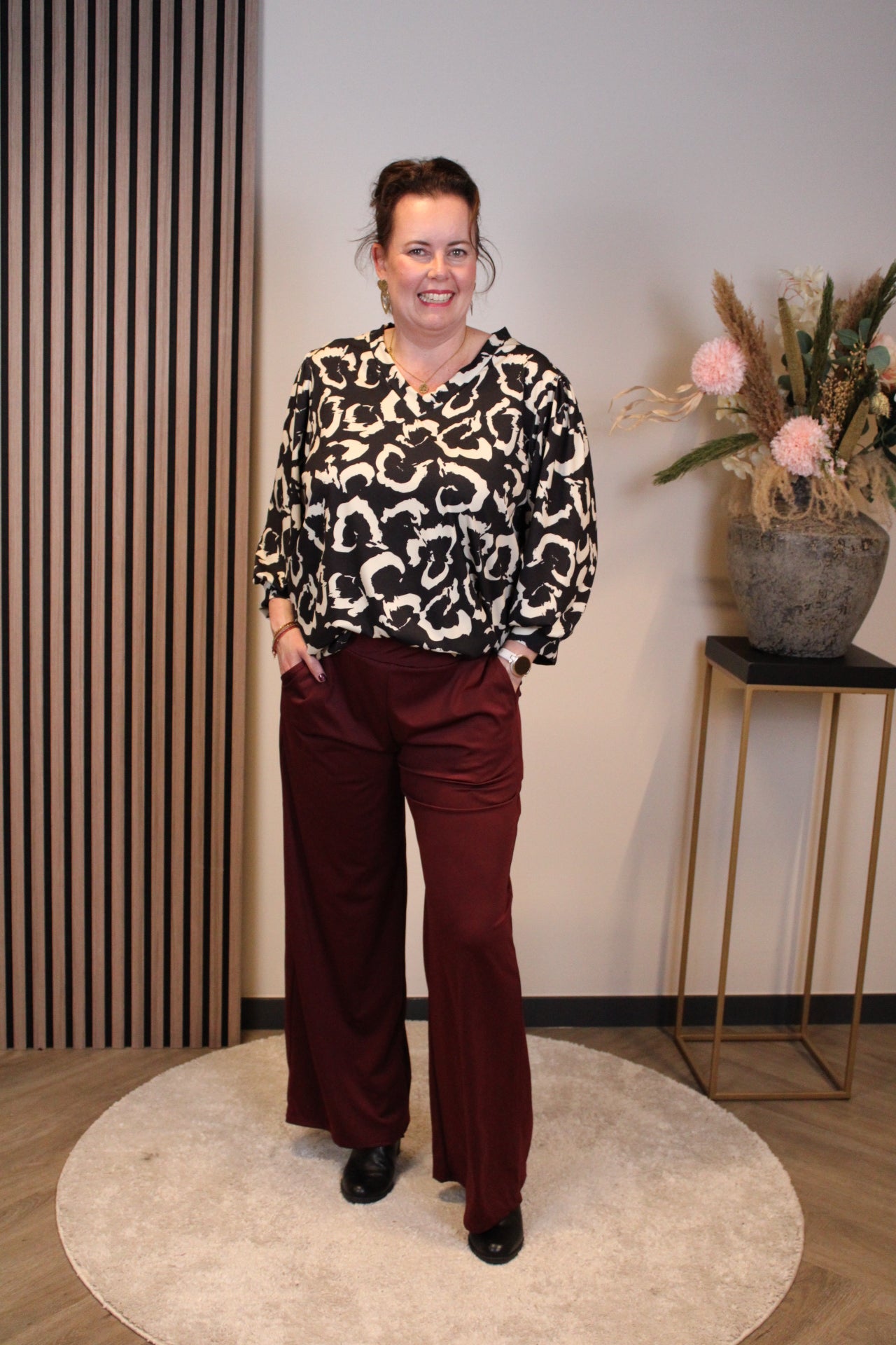 Indy | Hose bordeauxrot 40 bis 44