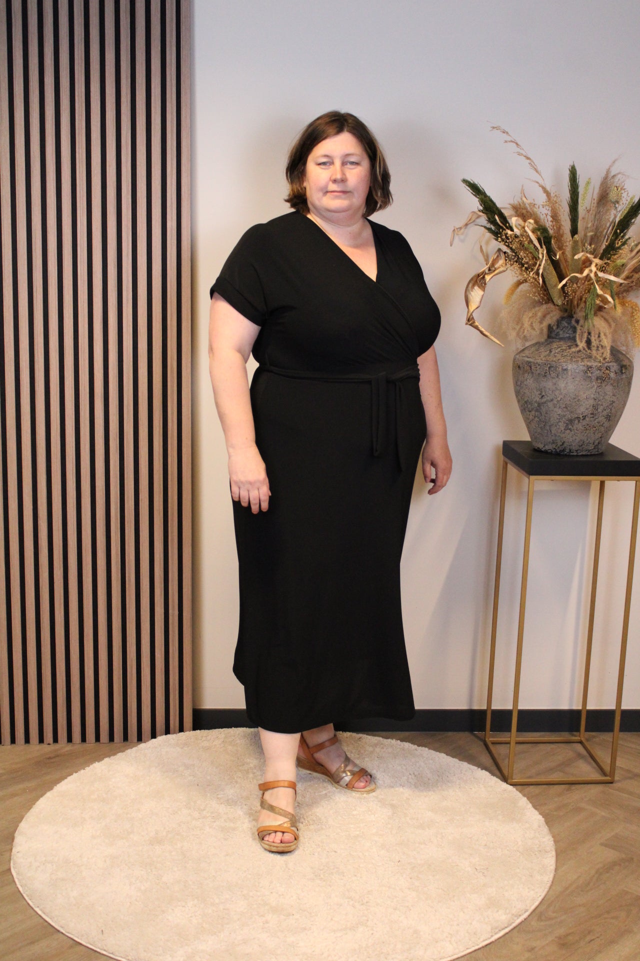 Madelief | Jurk zwart 50 t/m 54