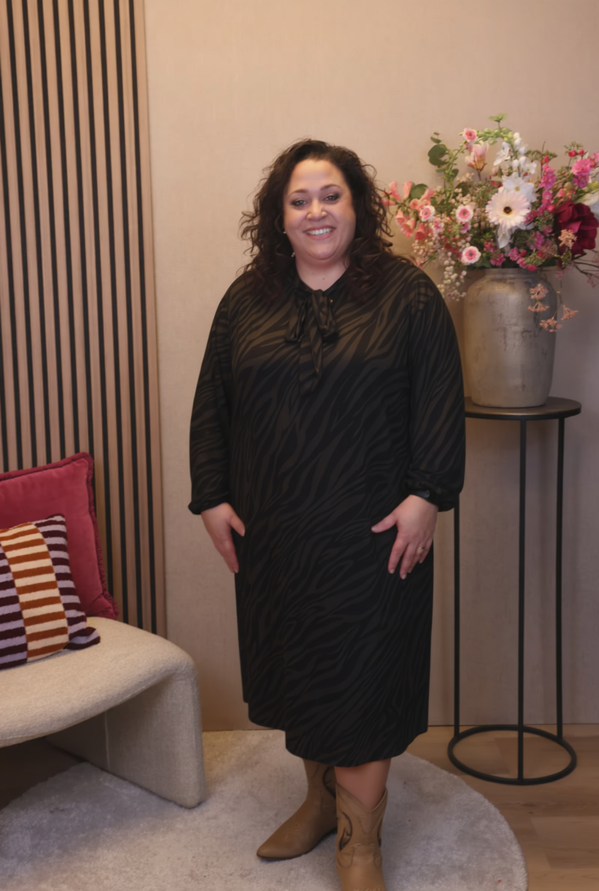 Dora | Bluse schwarz Langarm 52 bis 58