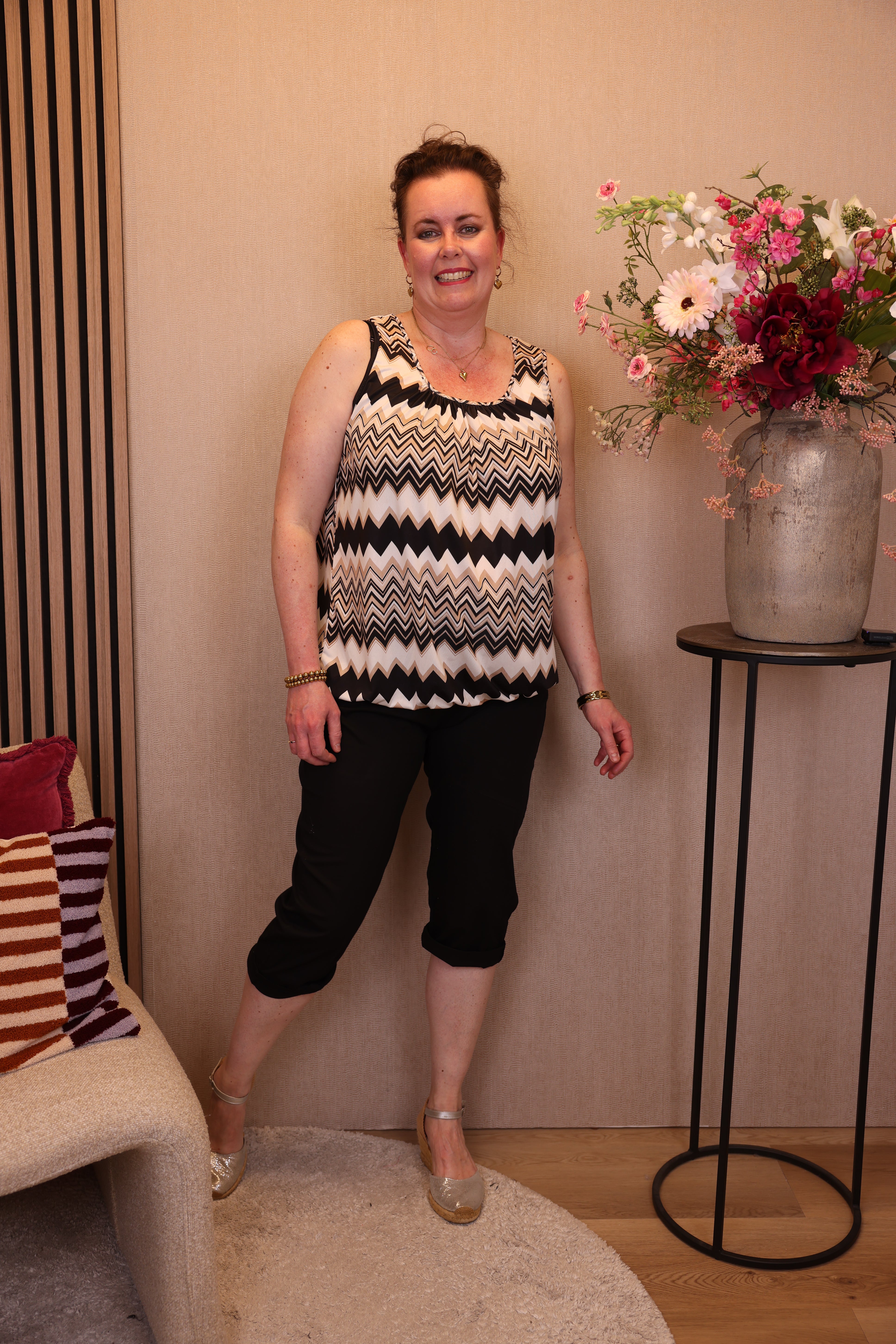 Dora | Bluse schwarz Langarm 52 bis 58