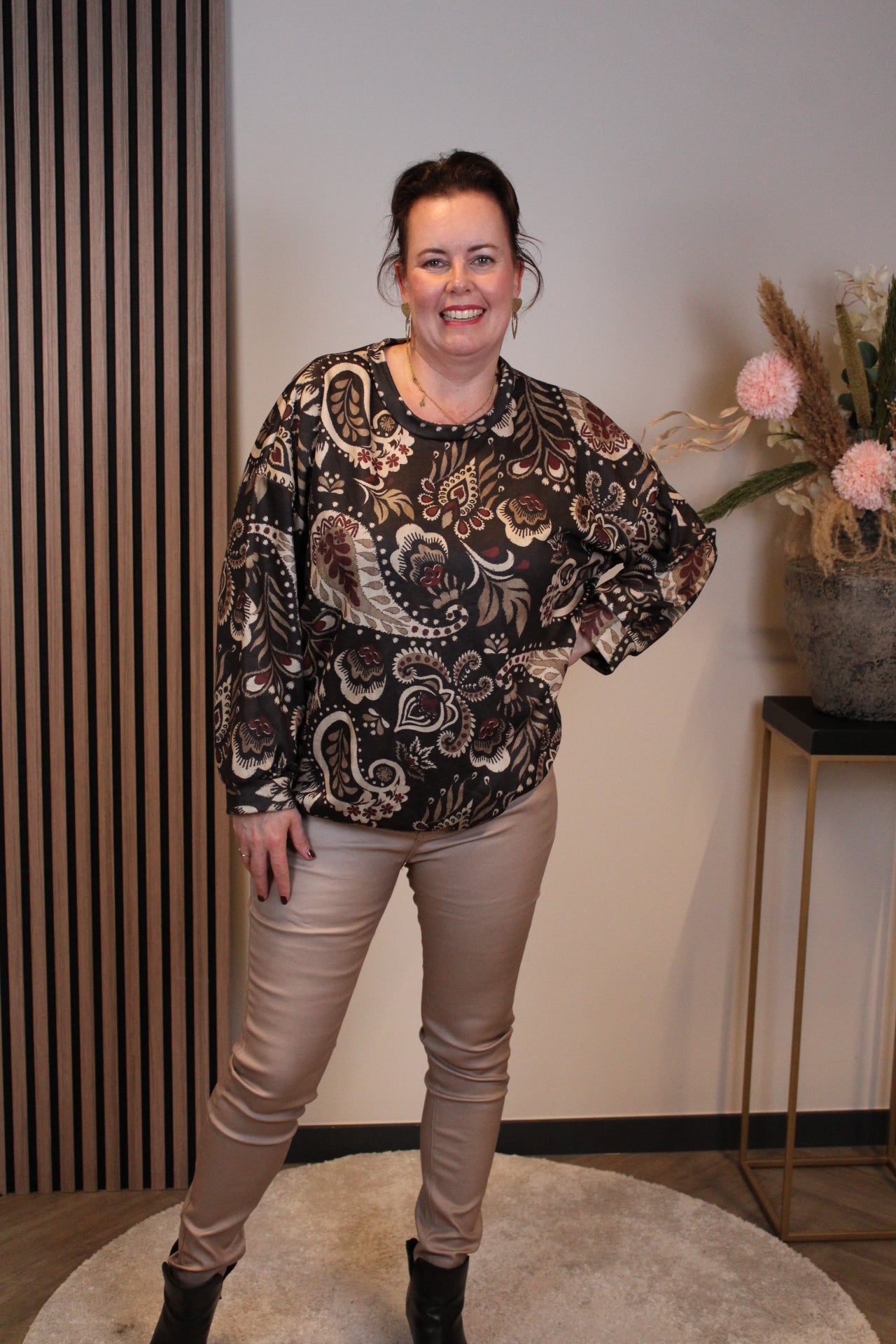 Mara | Bluse weiß Langarm 38 bis 48