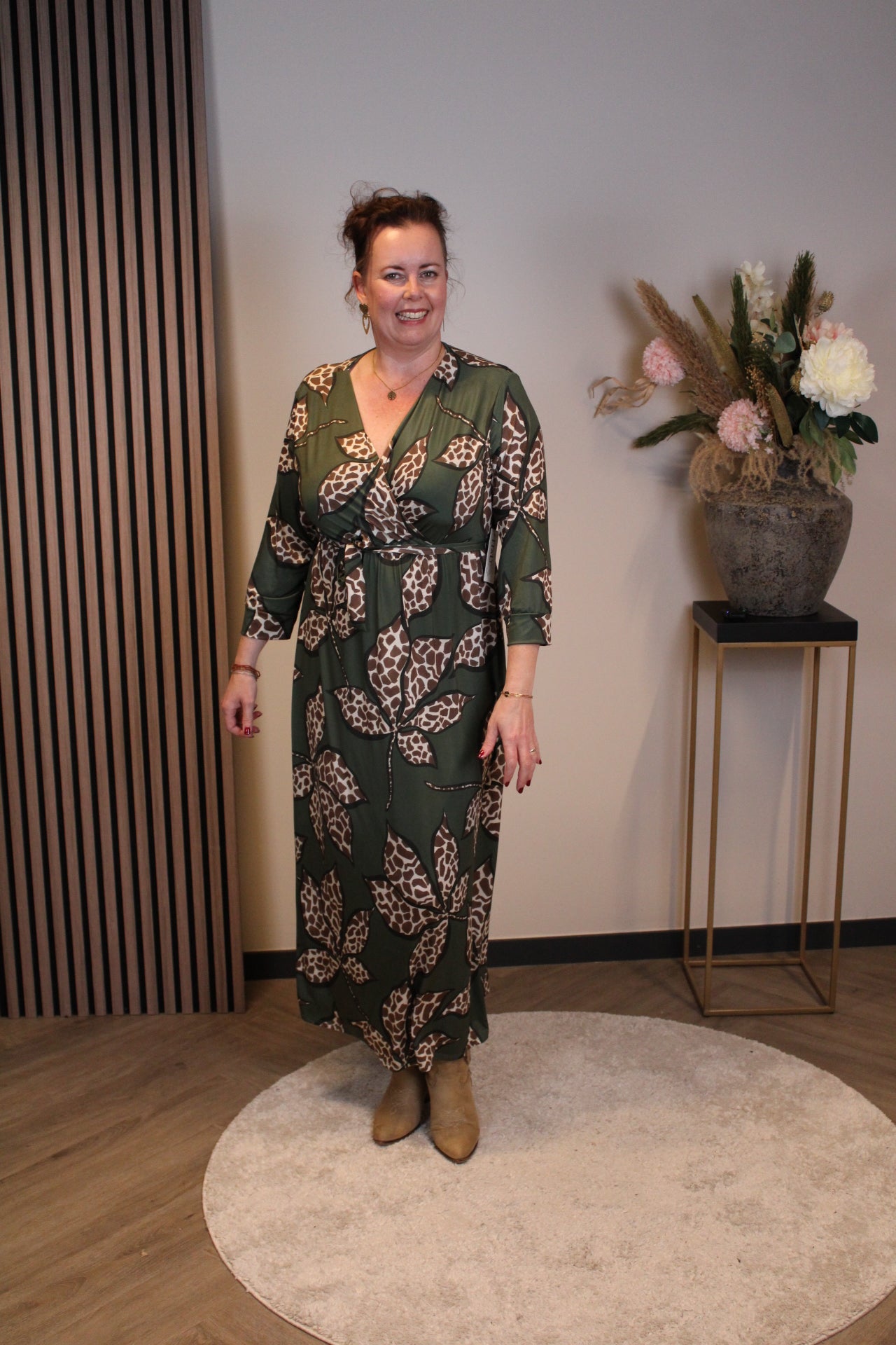 Britt | Blaues Langarmkleid 38 bis 44