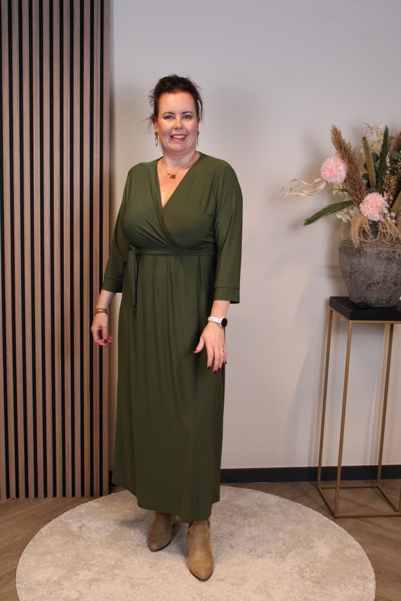 Fresia | Schwarzes Langarmkleid 46 bis 50