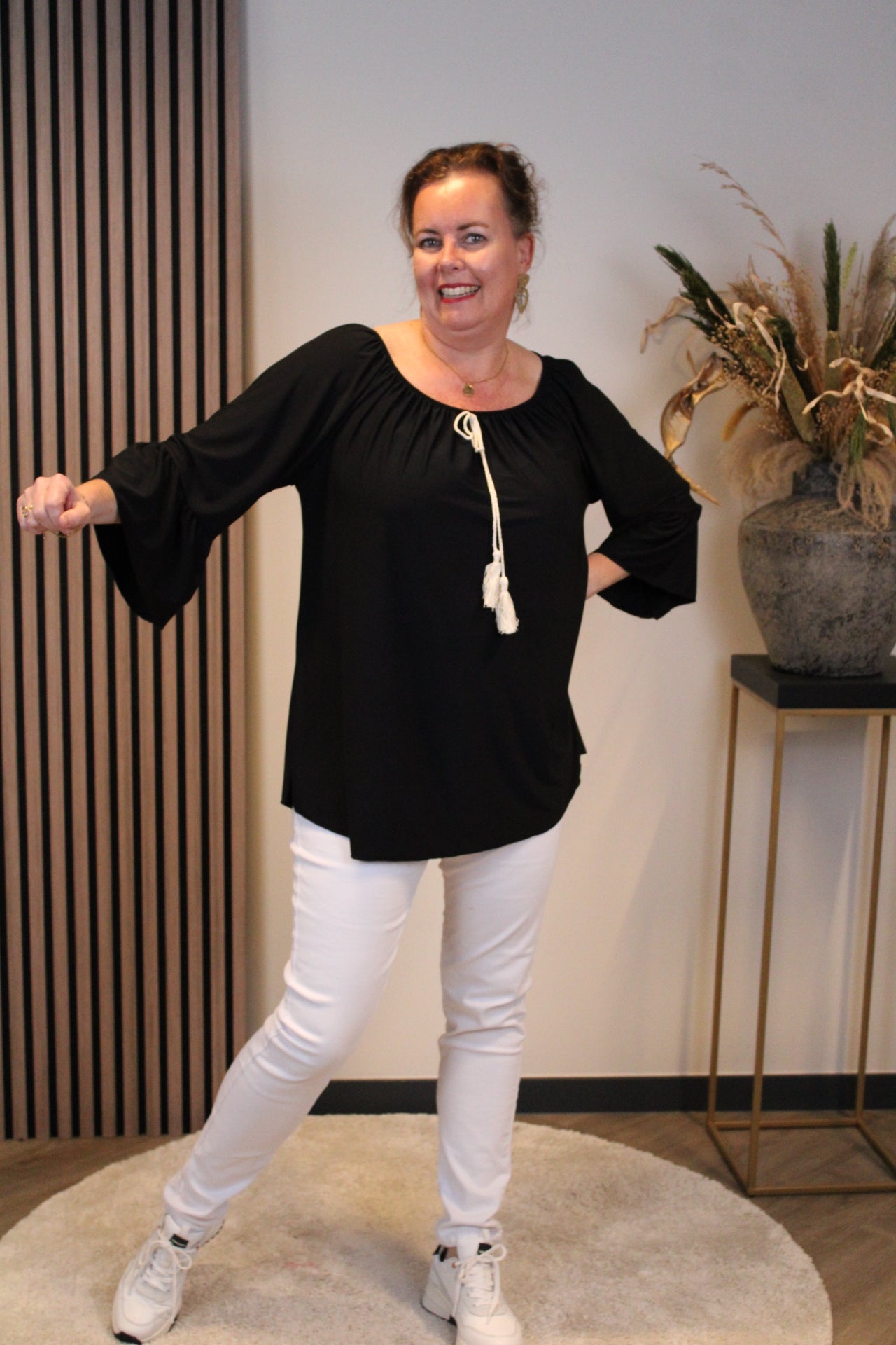 Julia | Blouse zwart 38 t/m 48