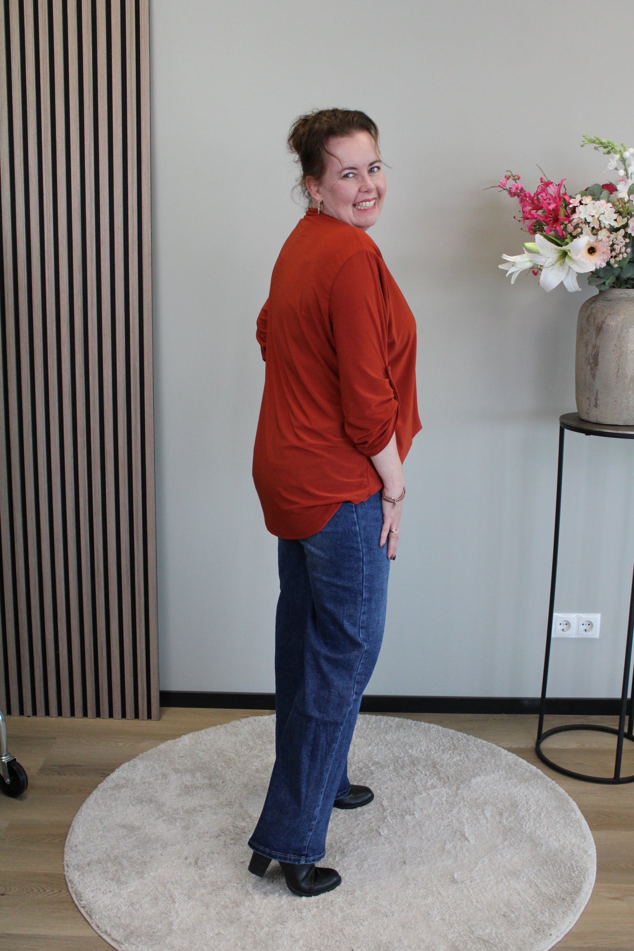 Irene Choco braun | Weites Bein 38 - 48