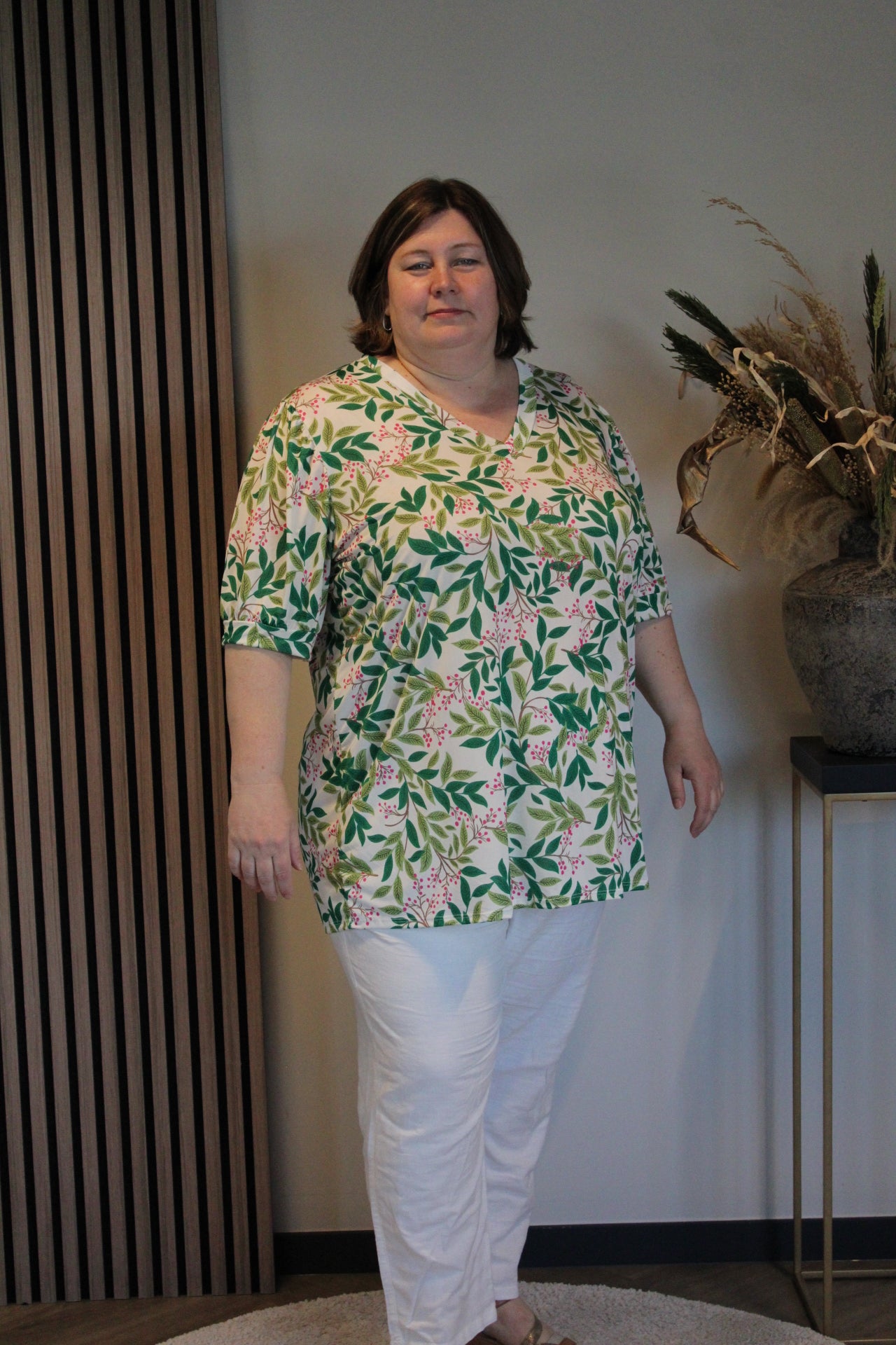Dora | Bluse schwarz Langarm 52 bis 58