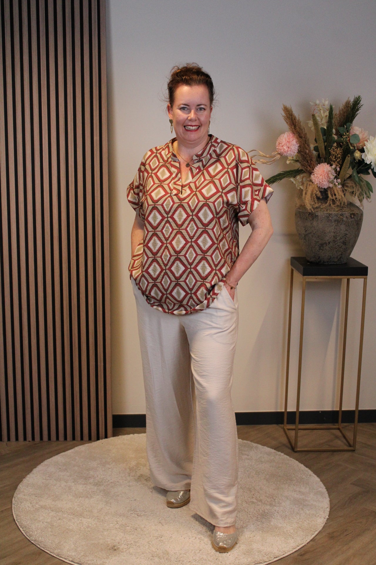 Dora | Bluse schwarz Langarm 52 bis 58