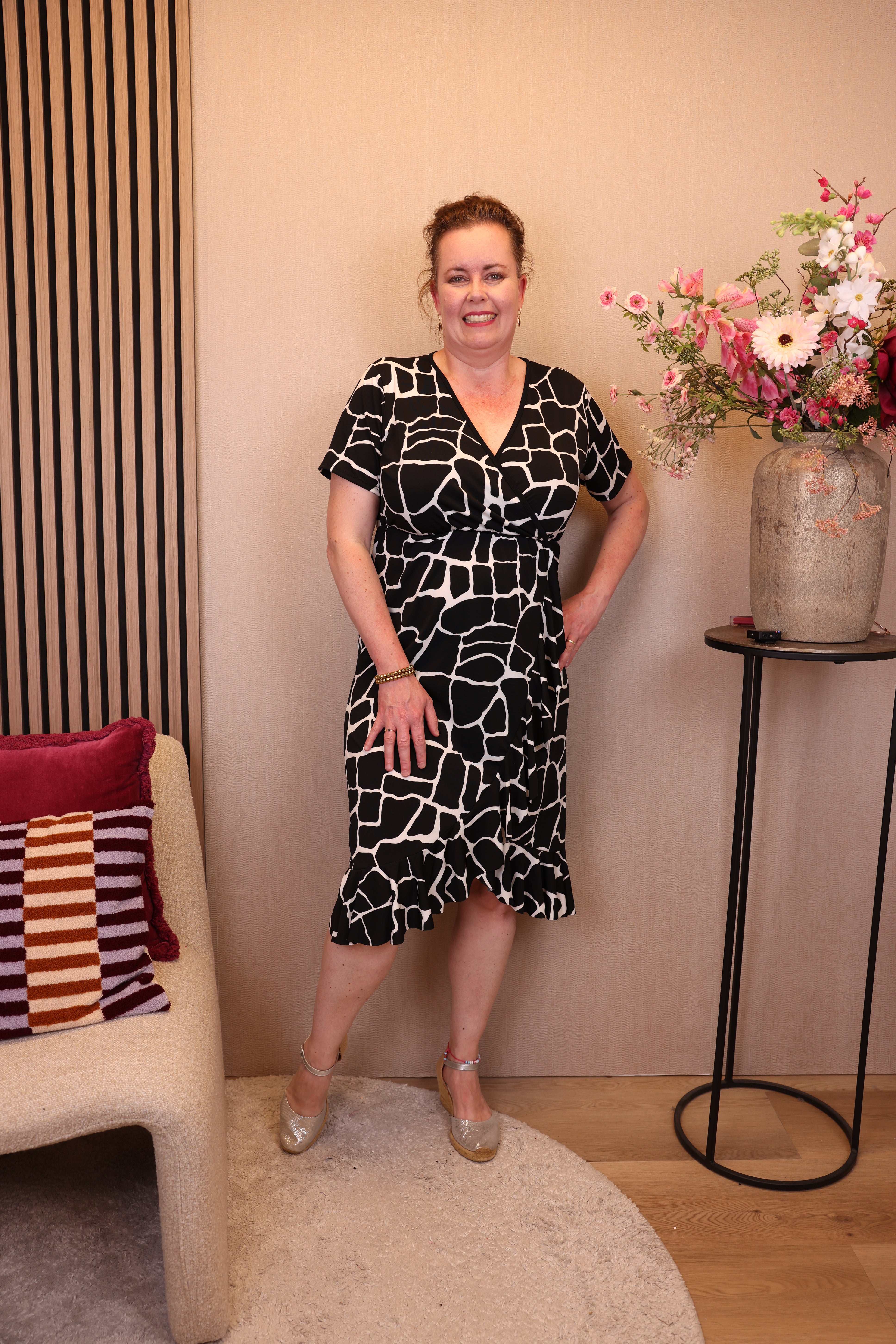 Dora | Bluse schwarz Langarm 52 bis 58
