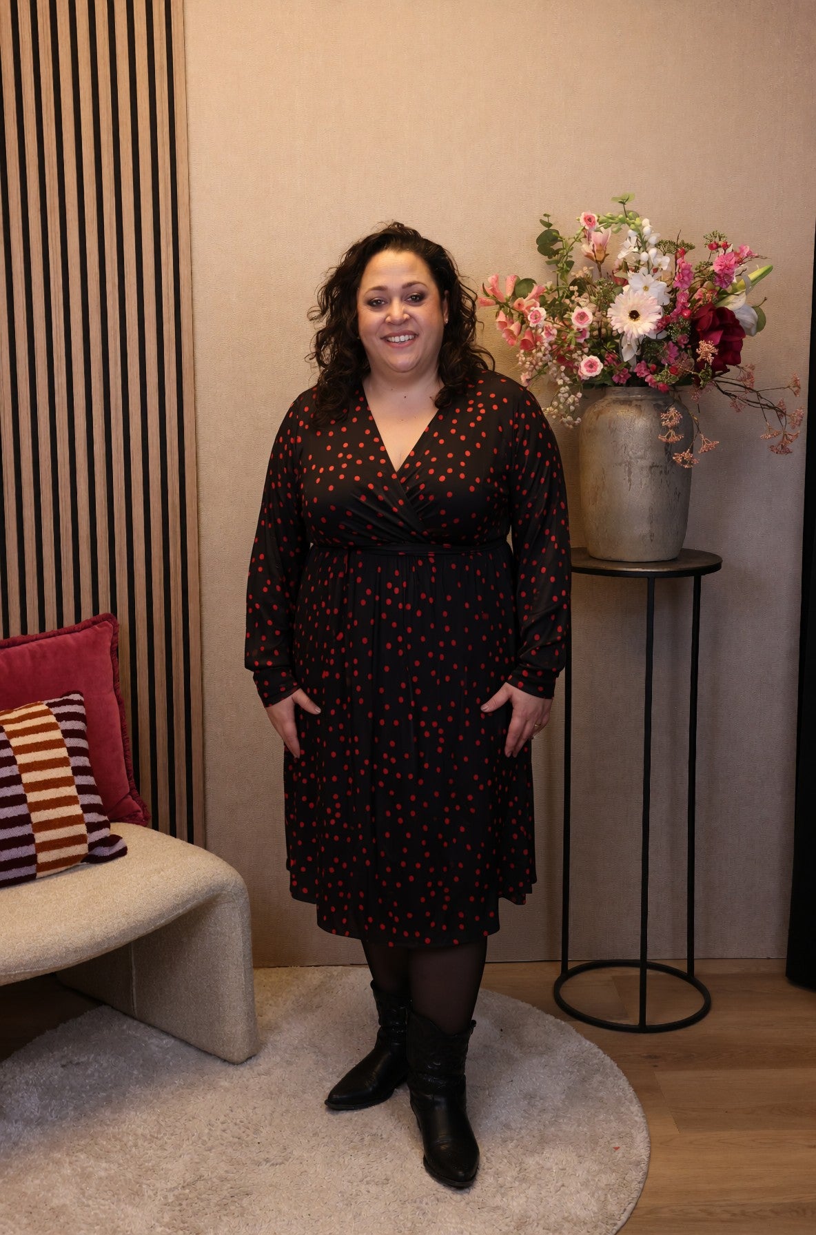 Dora | Bluse schwarz Langarm 52 bis 58