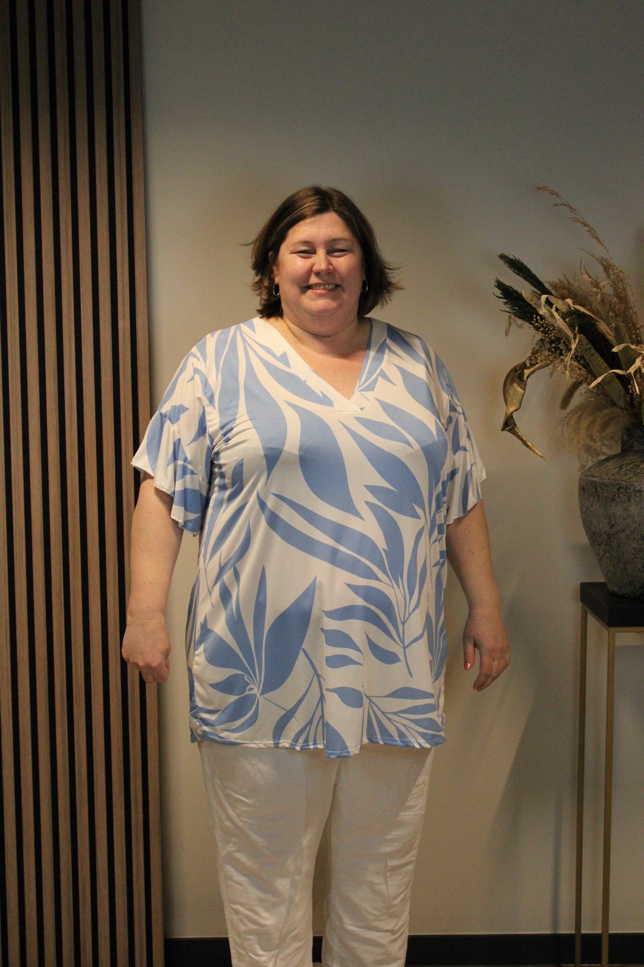 Melissa | Top blauw