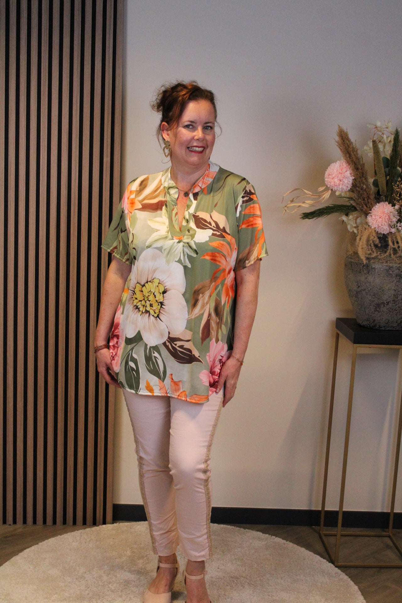 Manon | Blouse korte mouw 38 t/m 48