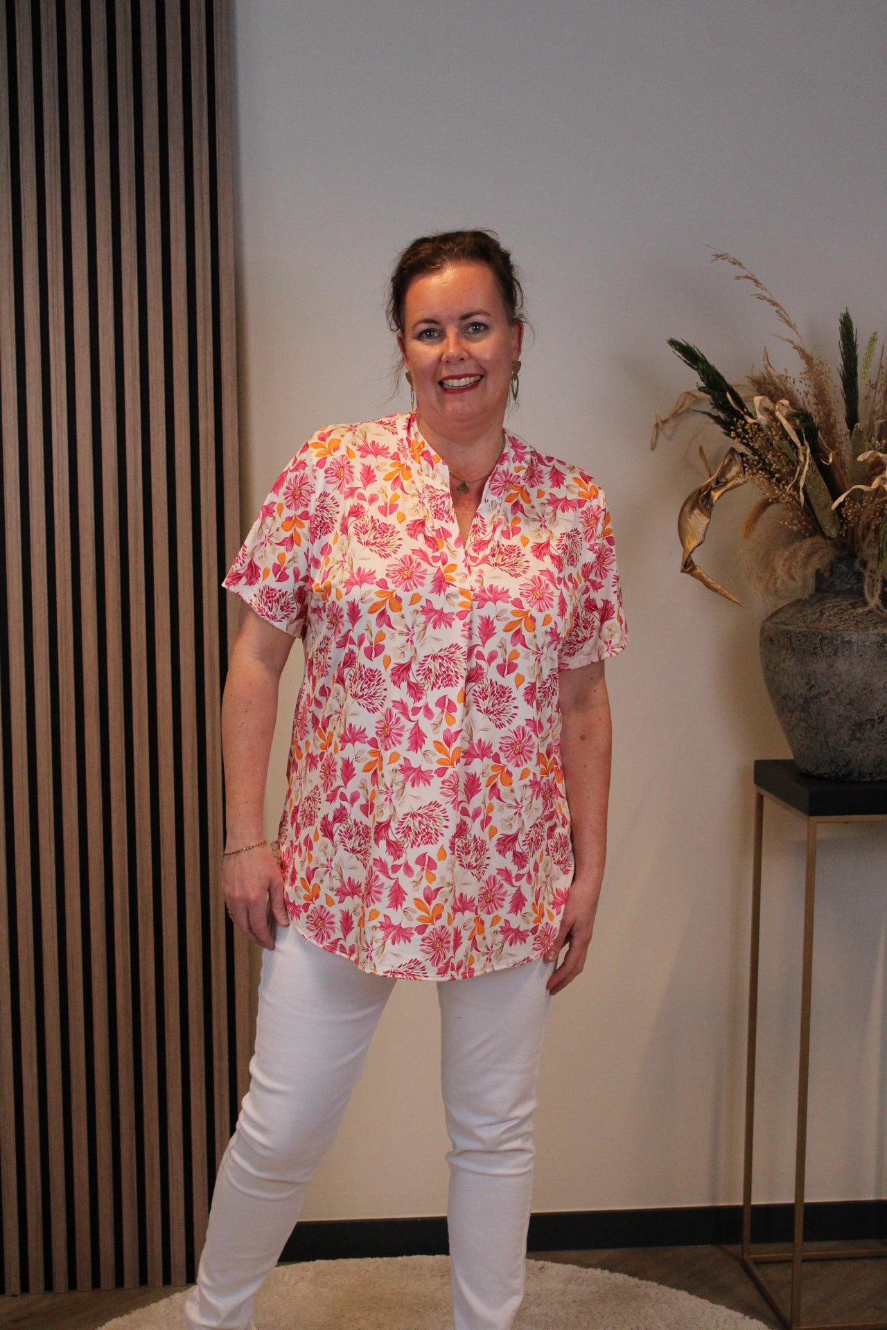 Emily | Bluse rosa Kurzarm 48 bis 52