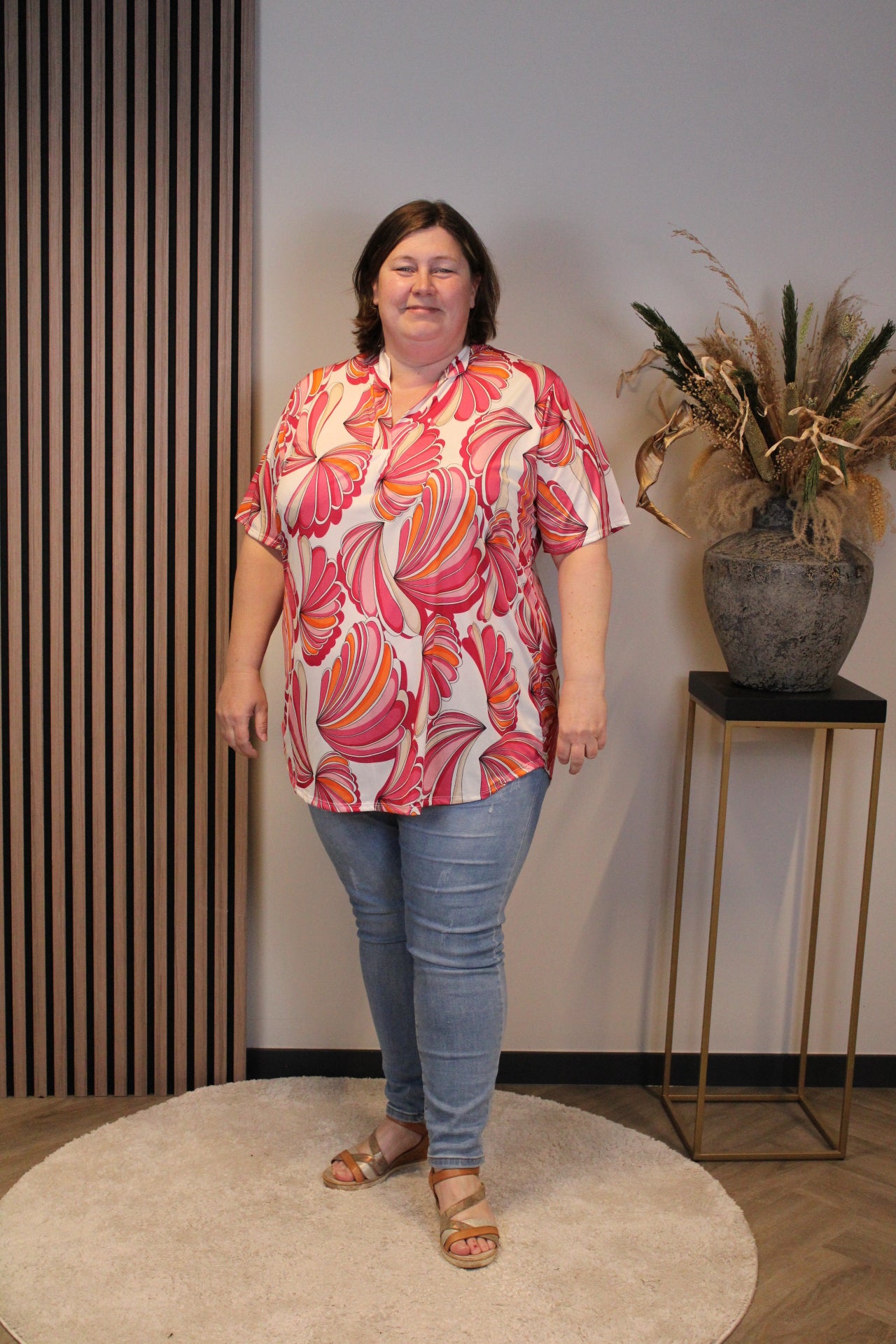 Dora | Bluse schwarz Langarm 52 bis 58