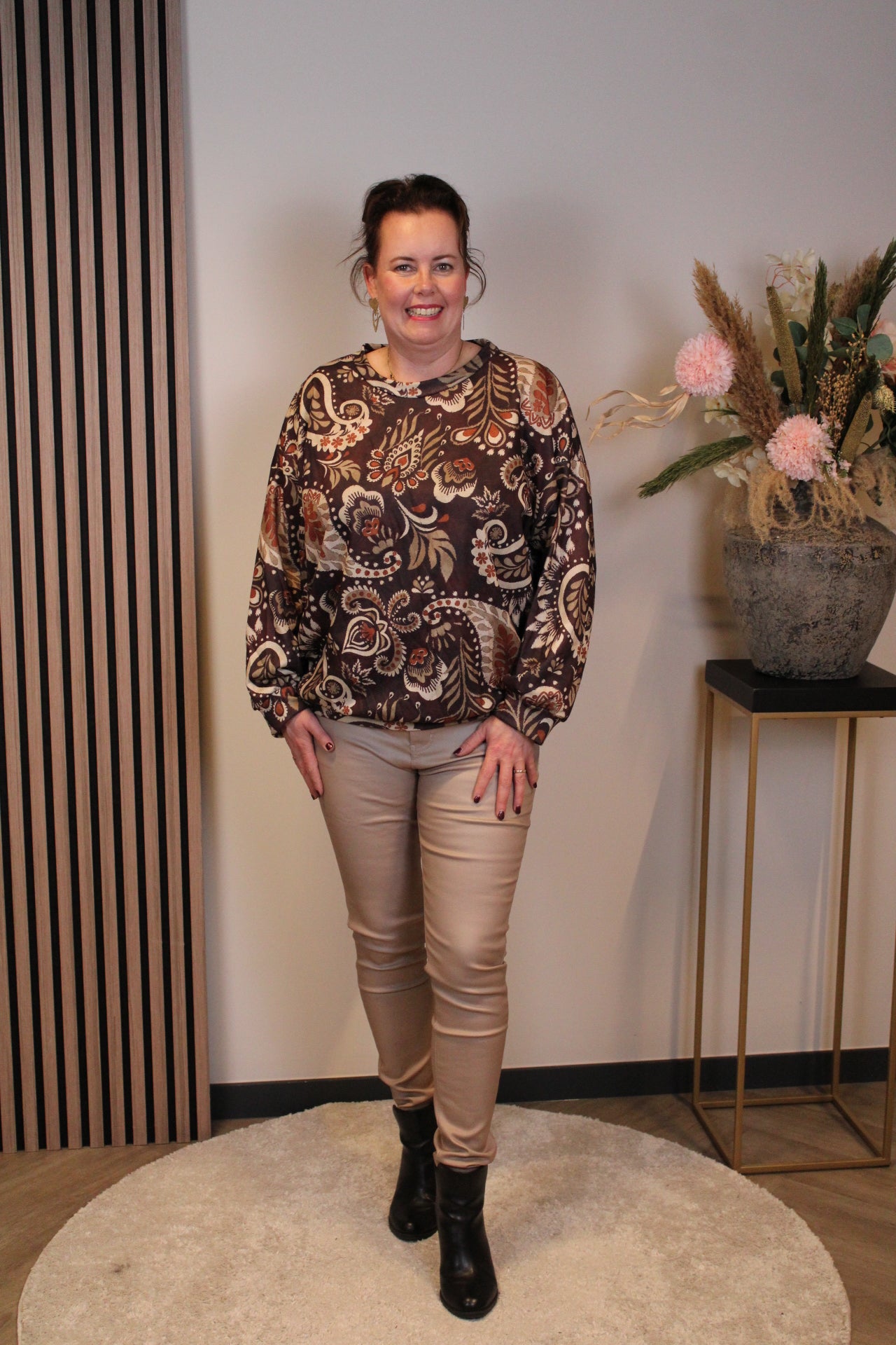 Mara | Bluse weiß Langarm 38 bis 48