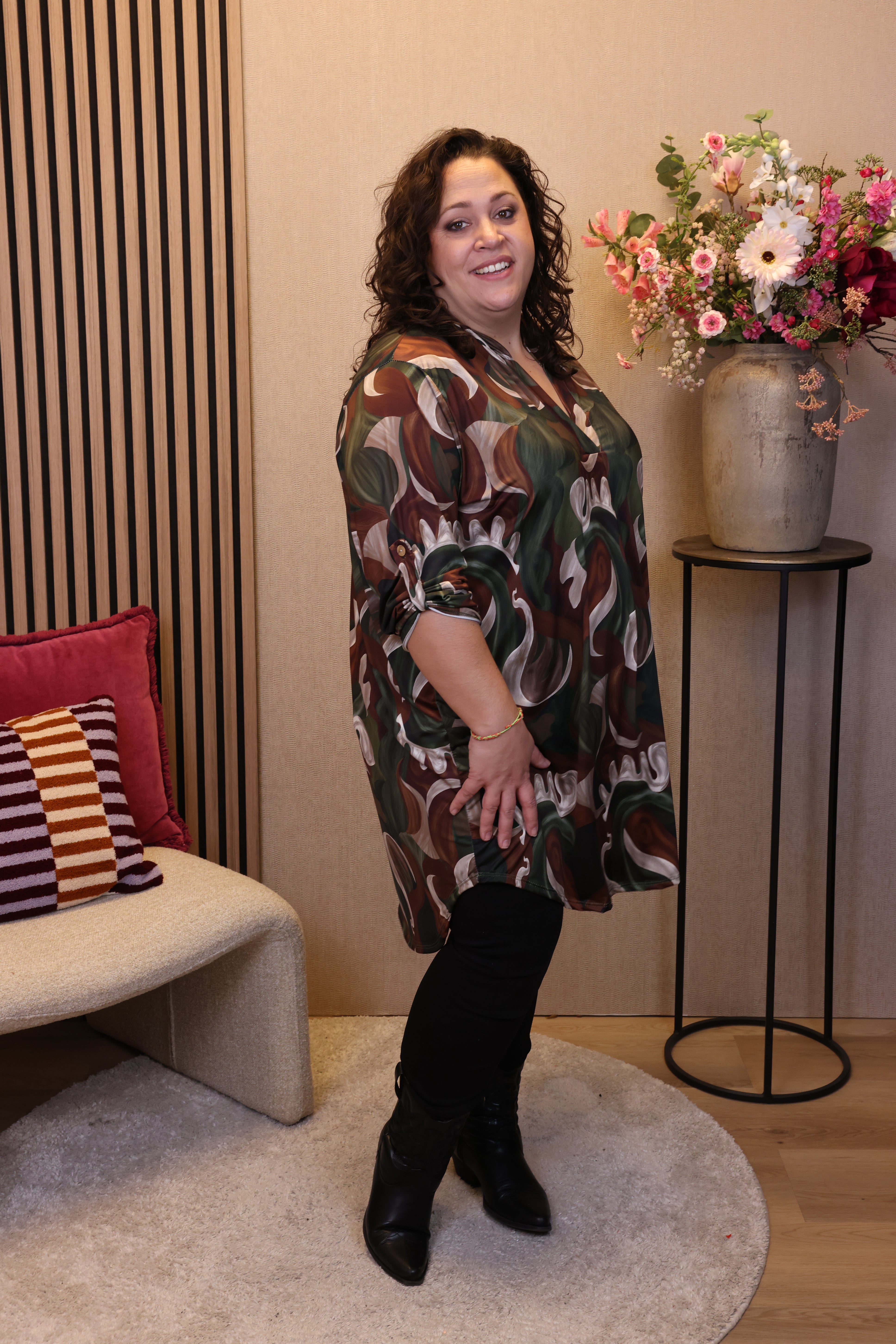 Adelina | Tuniek groen 48 t/m 52