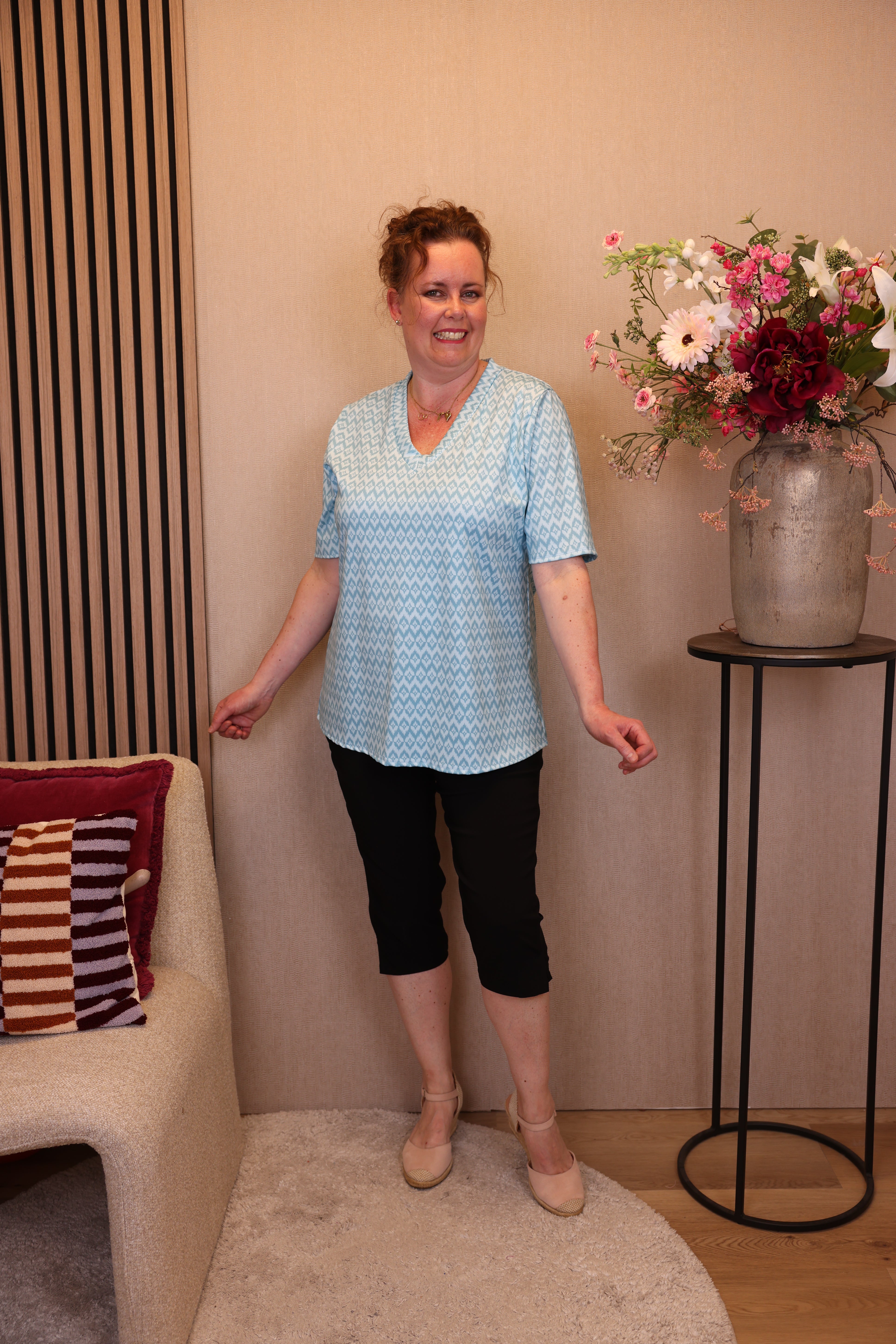 Dora | Bluse schwarz Langarm 52 bis 58