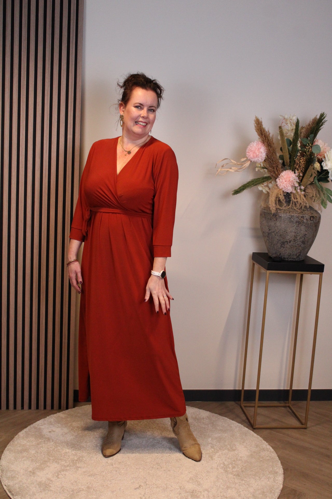 Fresia | Schwarzes Langarmkleid 46 bis 50