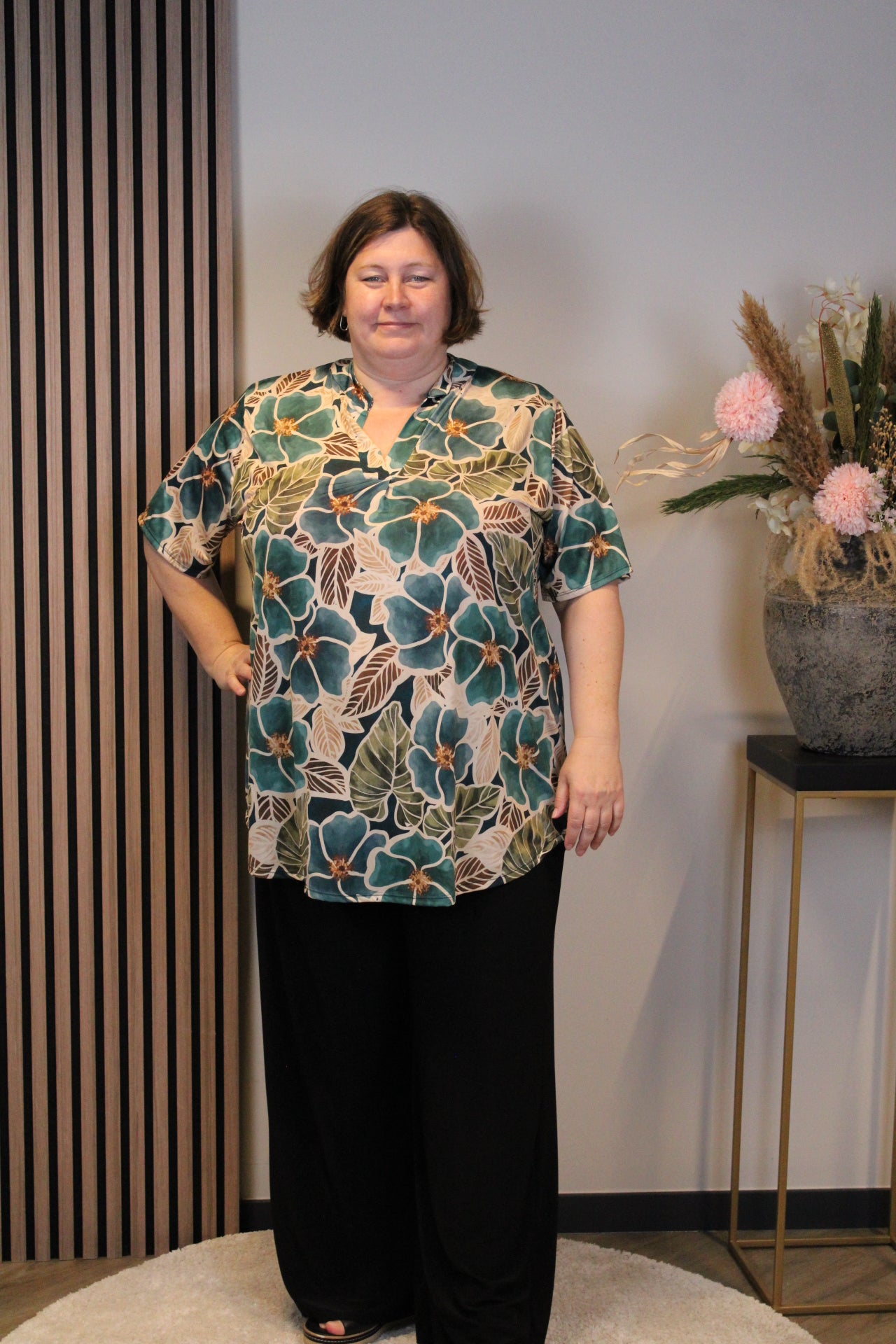 Liv | Blouse korte mouw 52 t/m 58