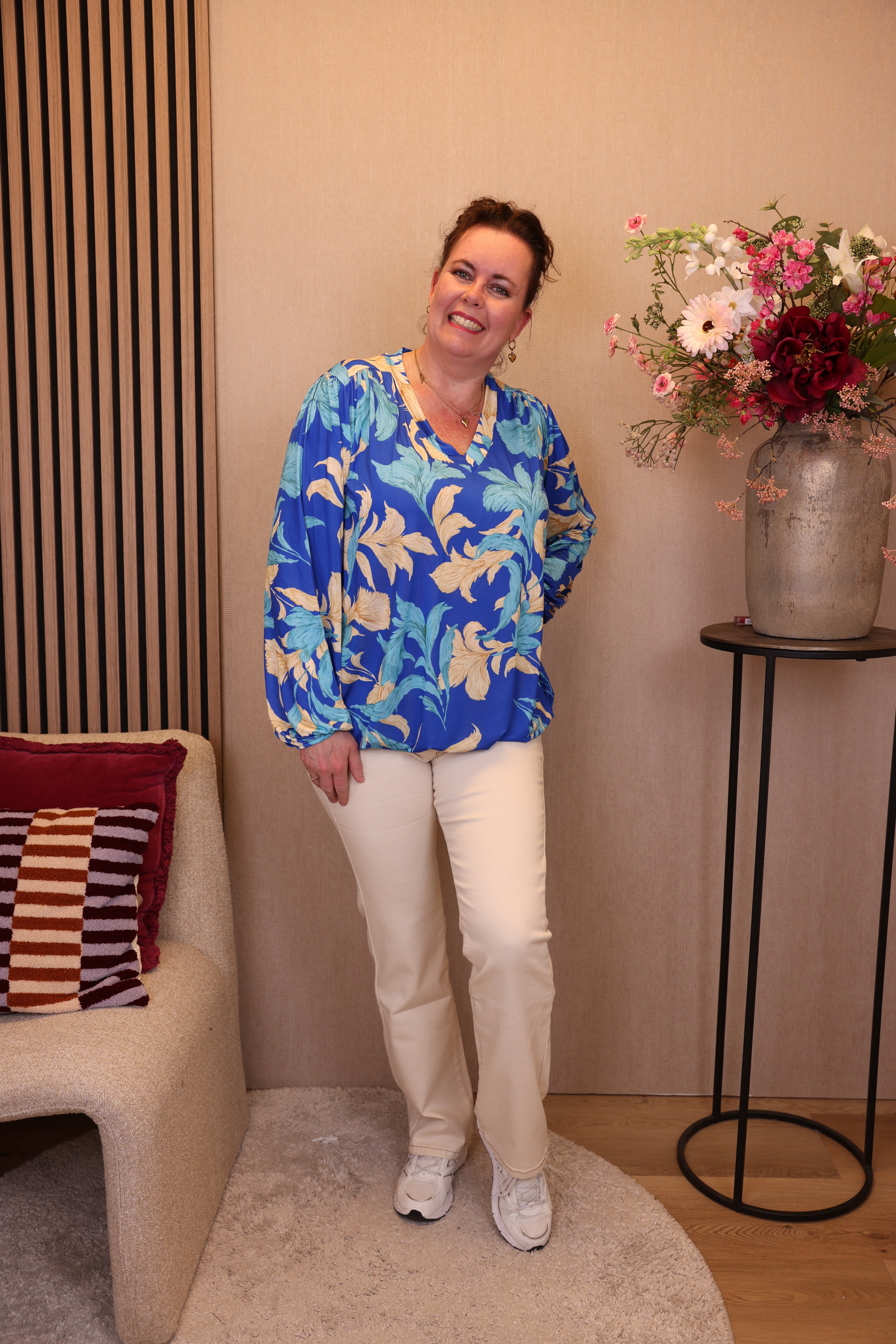 Dora | Bluse schwarz Langarm 52 bis 58