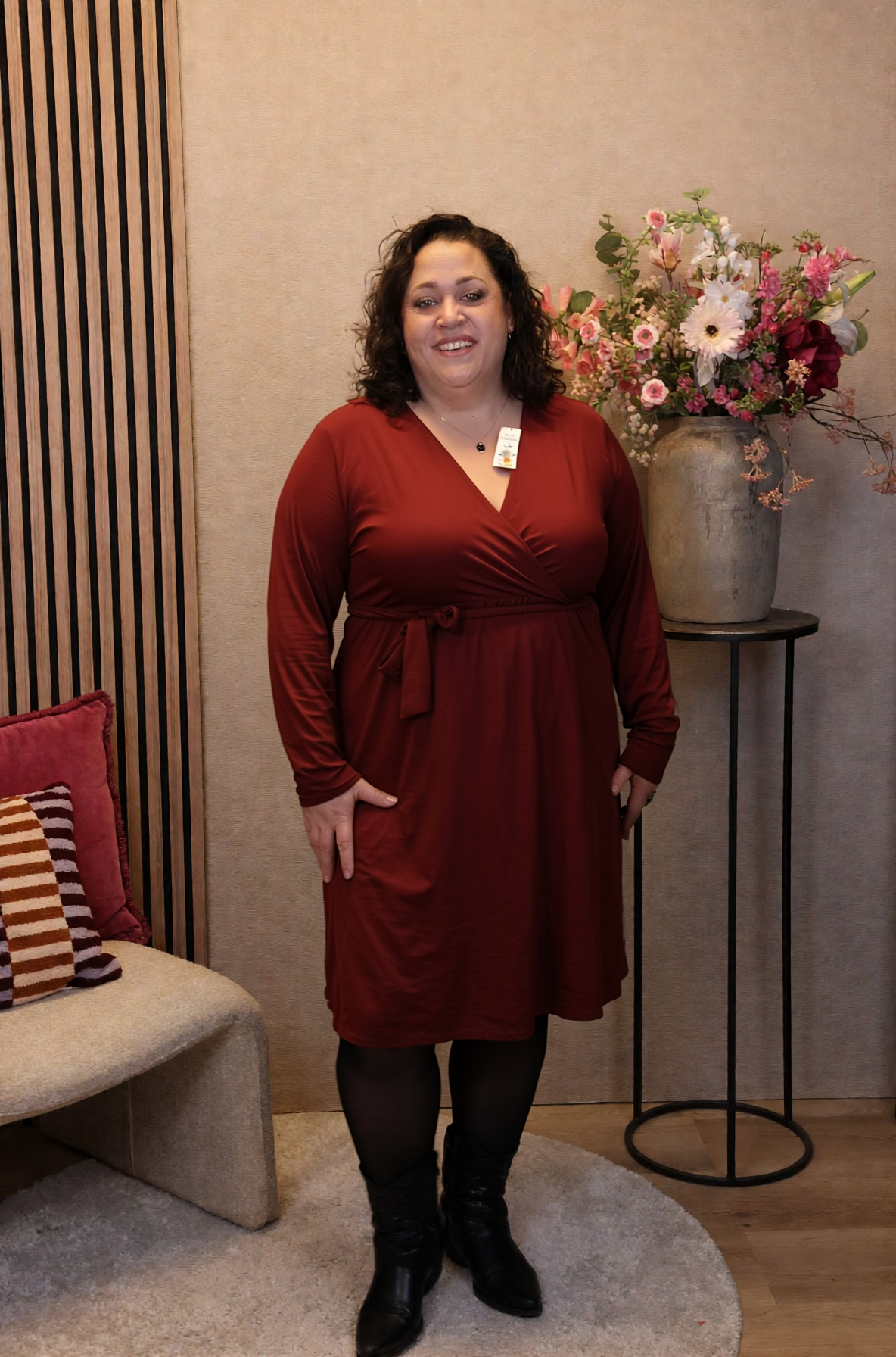 Dora | Bluse schwarz Langarm 52 bis 58