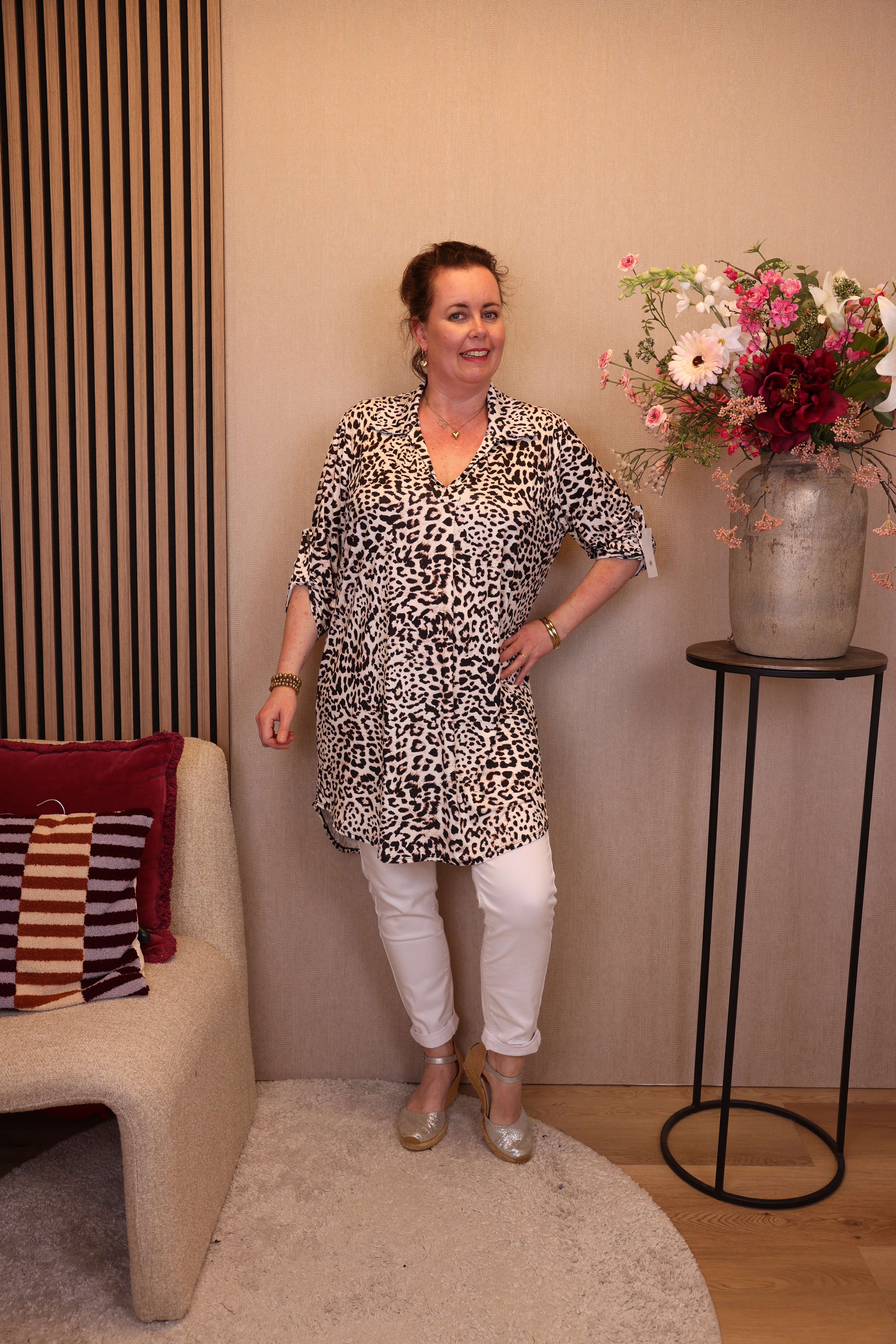 Dora | Bluse schwarz Langarm 52 bis 58