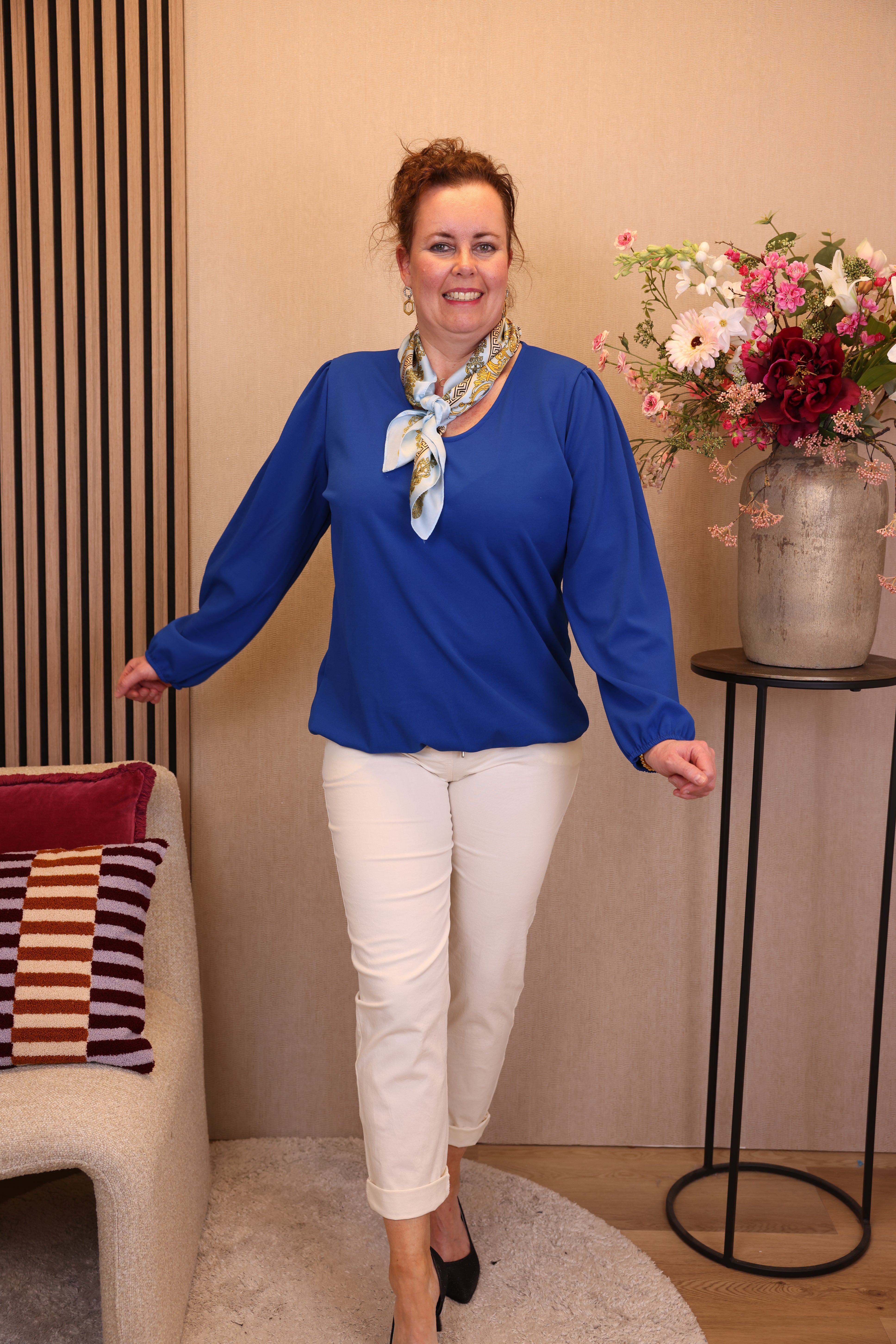 Dora | Bluse schwarz Langarm 52 bis 58