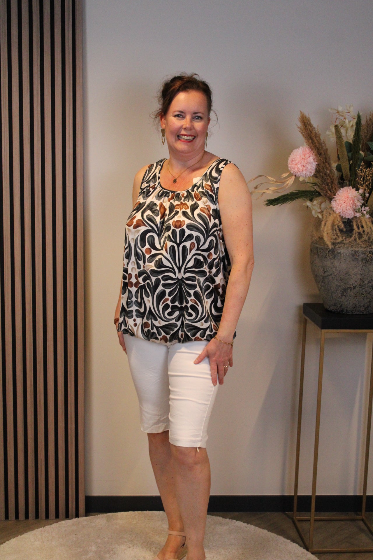 Dora | Bluse schwarz Langarm 52 bis 58